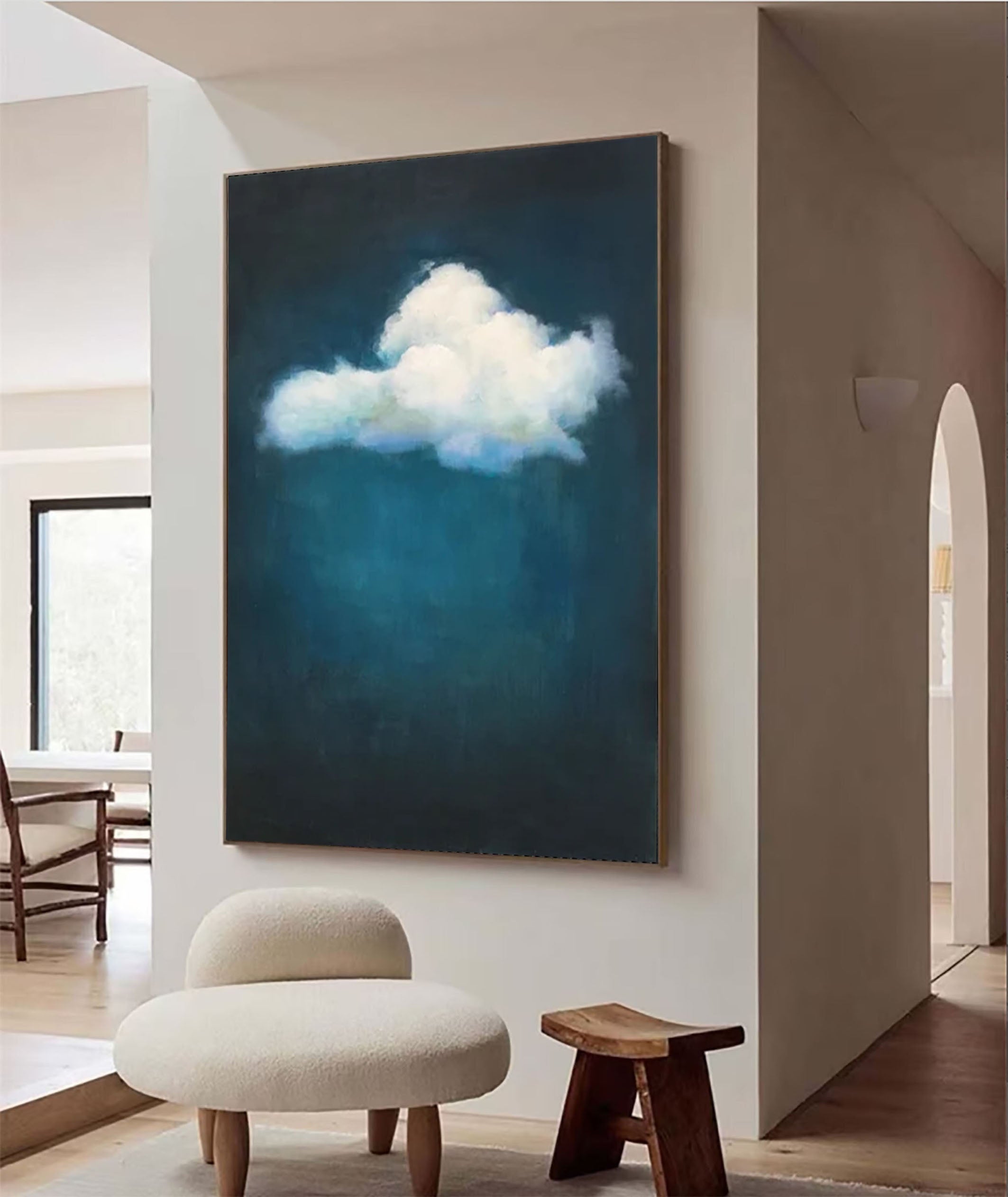 Cloud Drift: Blue Sky Art