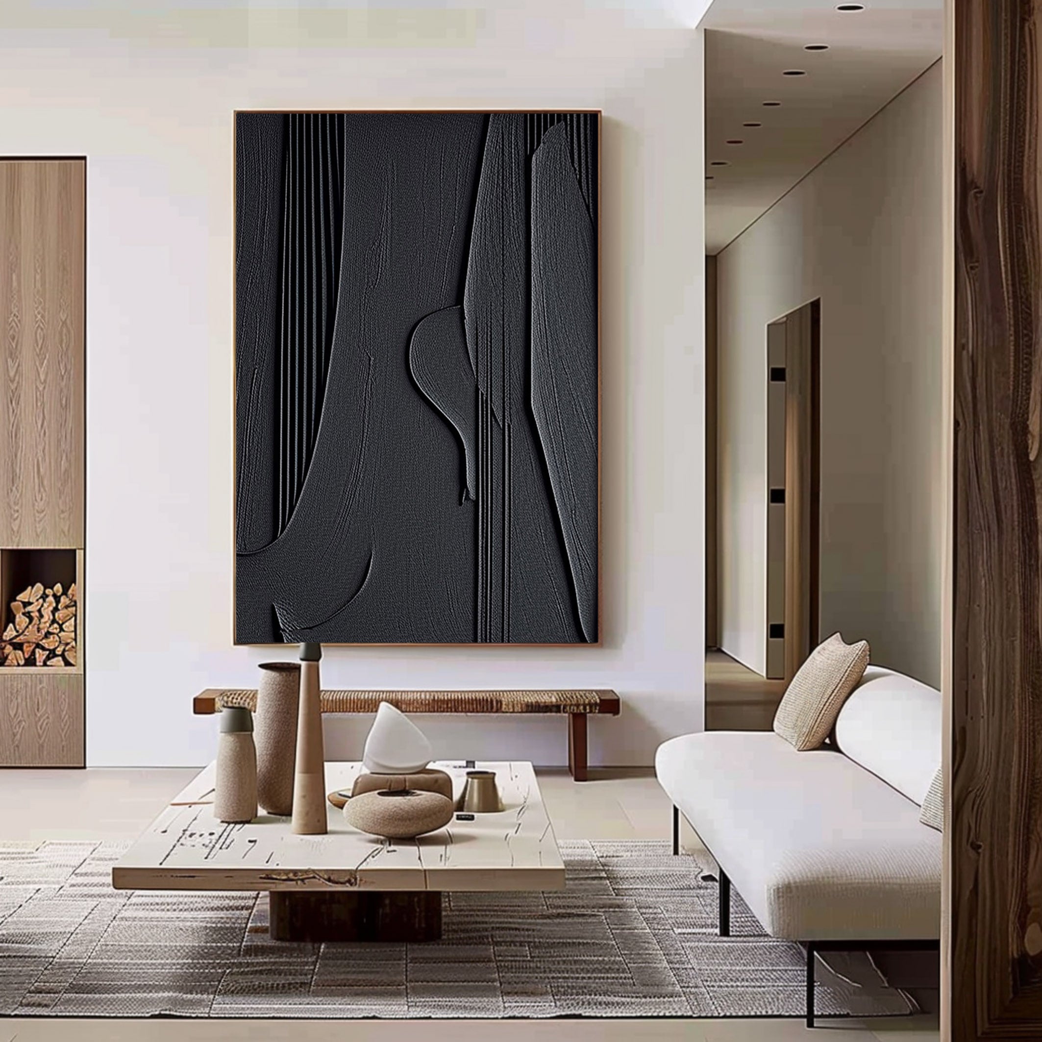 Black Minimalist Painting #BM 005