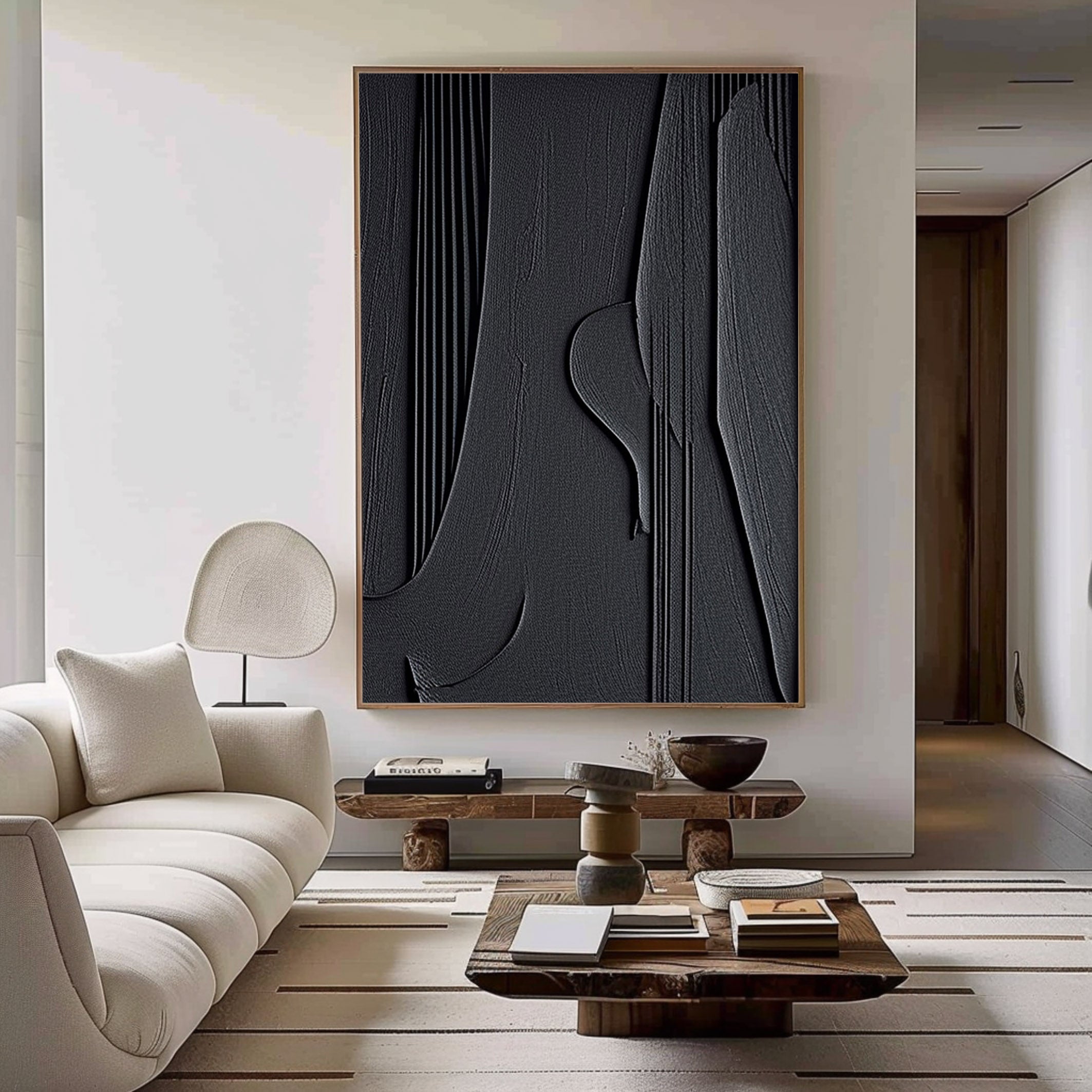 Black Minimalist Painting #BM 005
