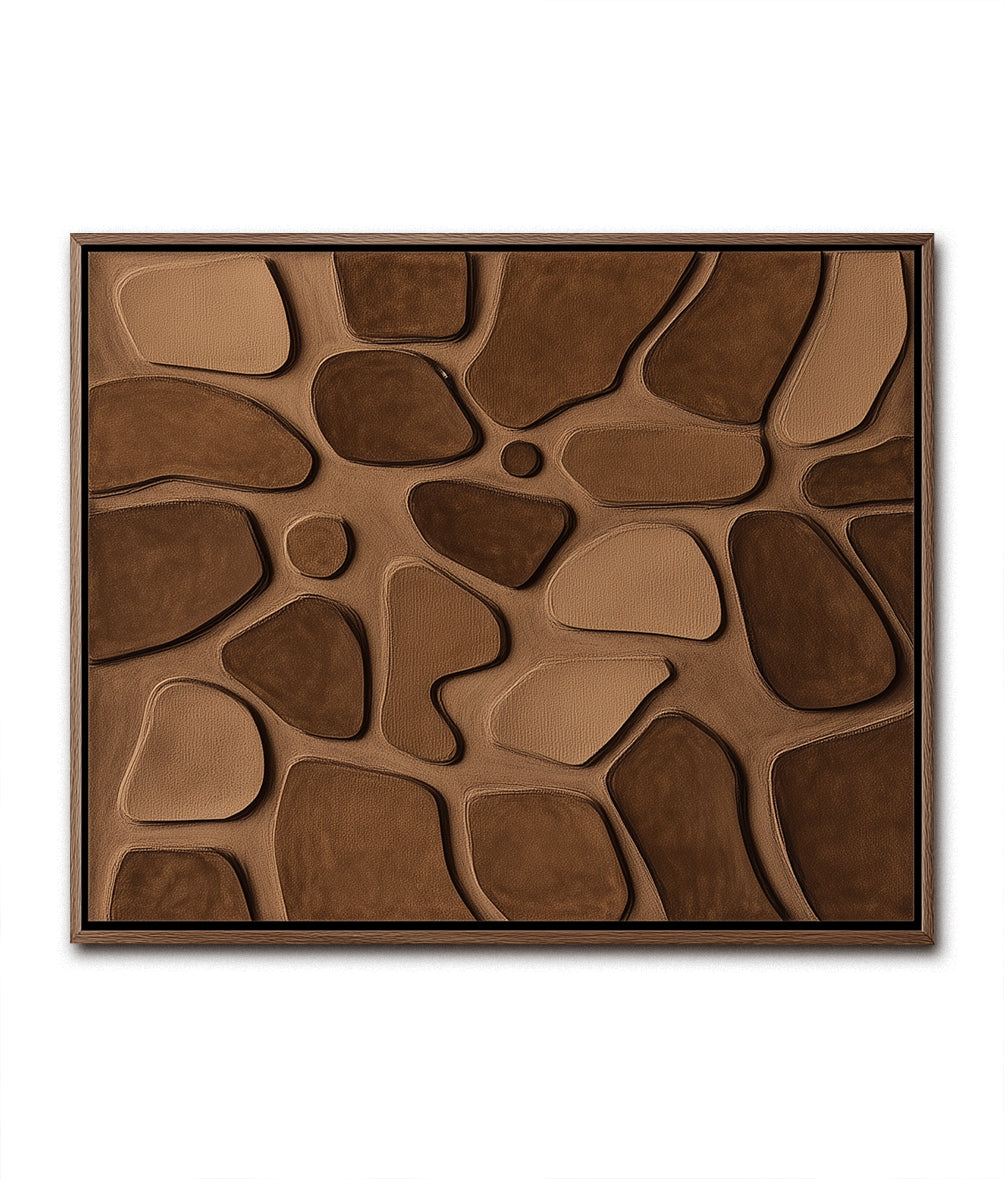 Stoneform – Organic 3D Textured Wall Art in Earth Tones