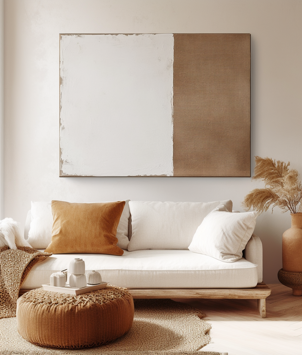 Sandline – Minimalist Neutral Texture Canvas Art