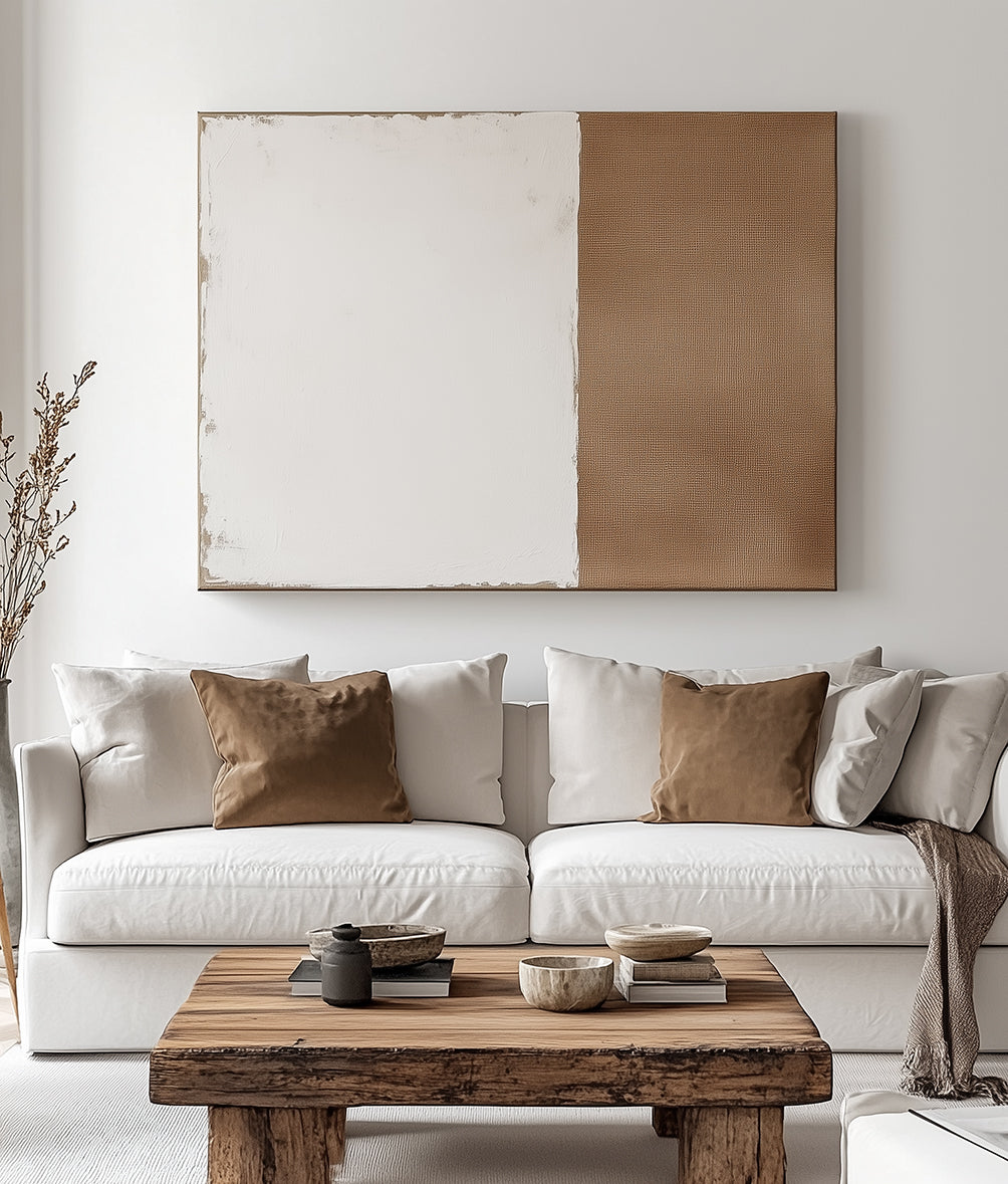 Sandline – Minimalist Neutral Texture Canvas Art
