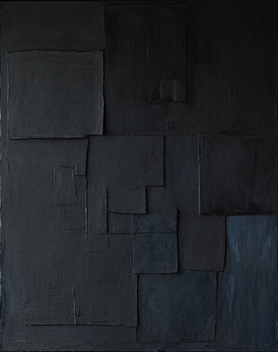 Shadow Grid: Dark Geometric Art