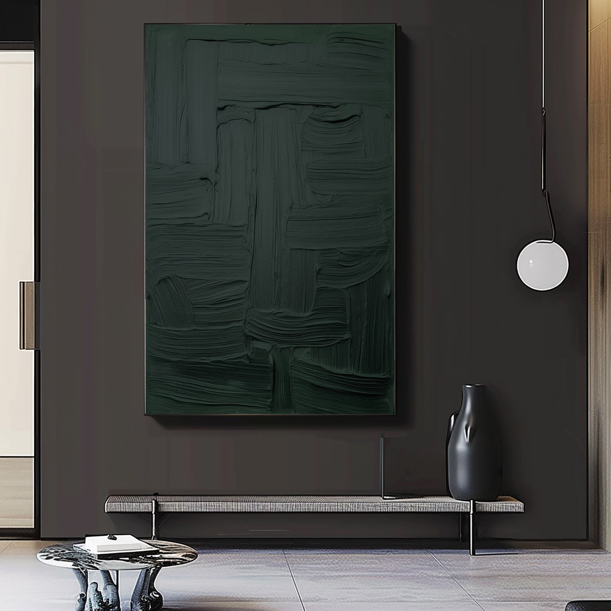 Green Minimalist Painting #GM 002