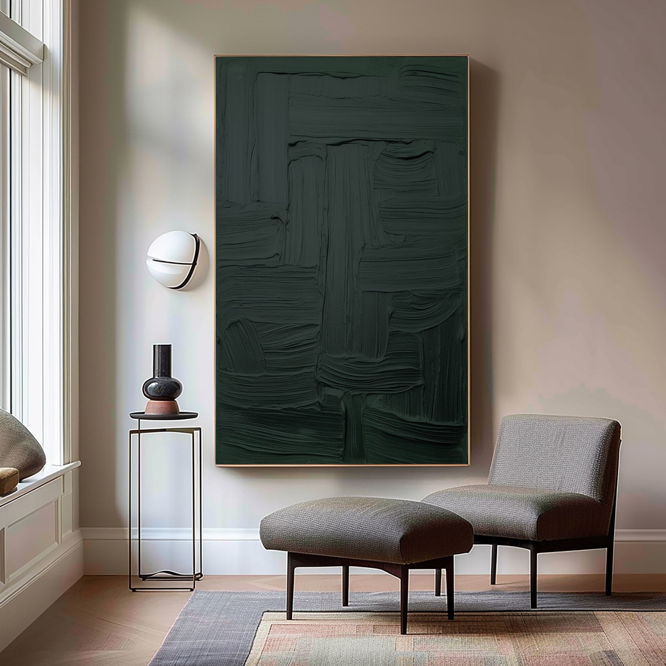 Green Minimalist Painting #GM 002