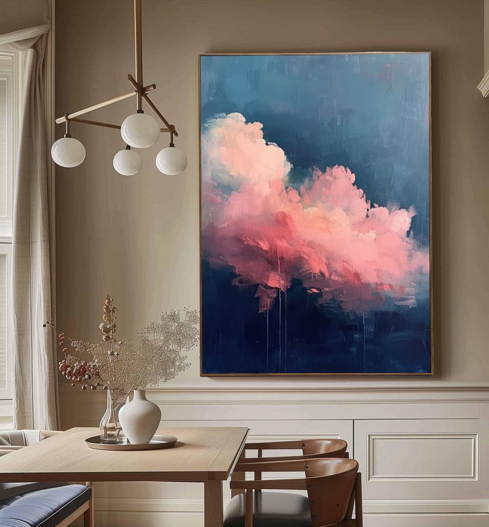 Pink Dream: Abstract Cloud Art