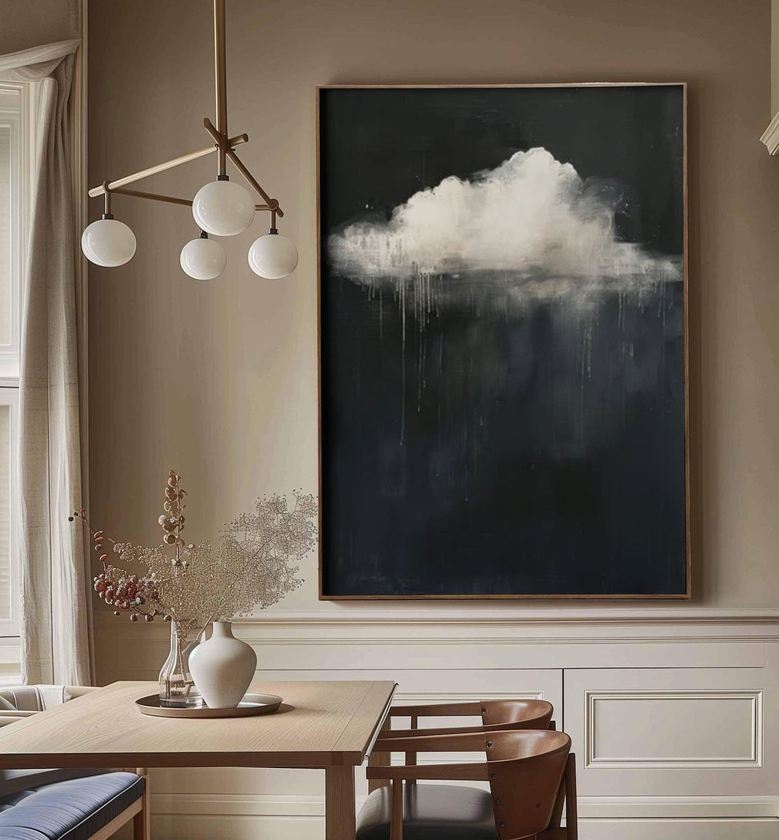 Solitary Cloud: Dark Sky Art