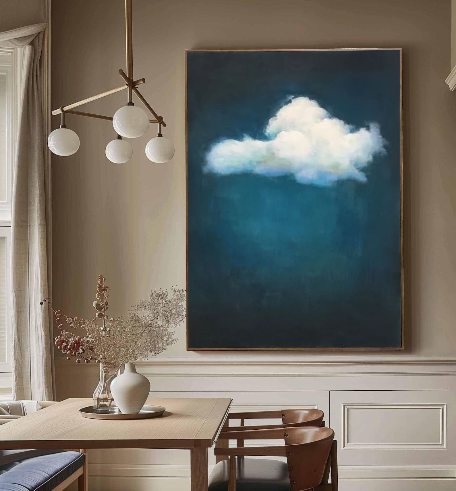 Cloud Drift: Blue Sky Art