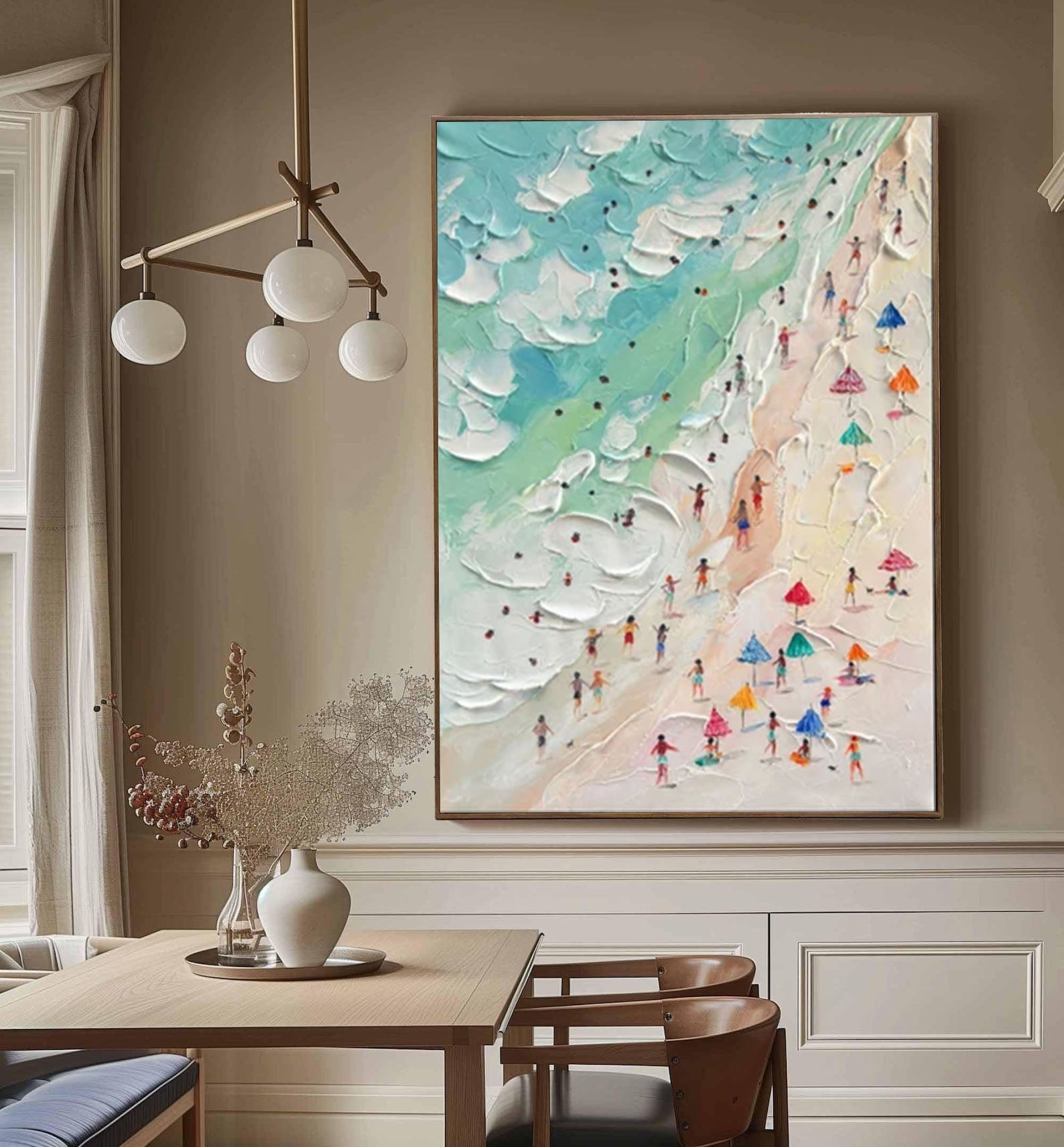 Beach Bliss: Vibrant Coastal Canvas