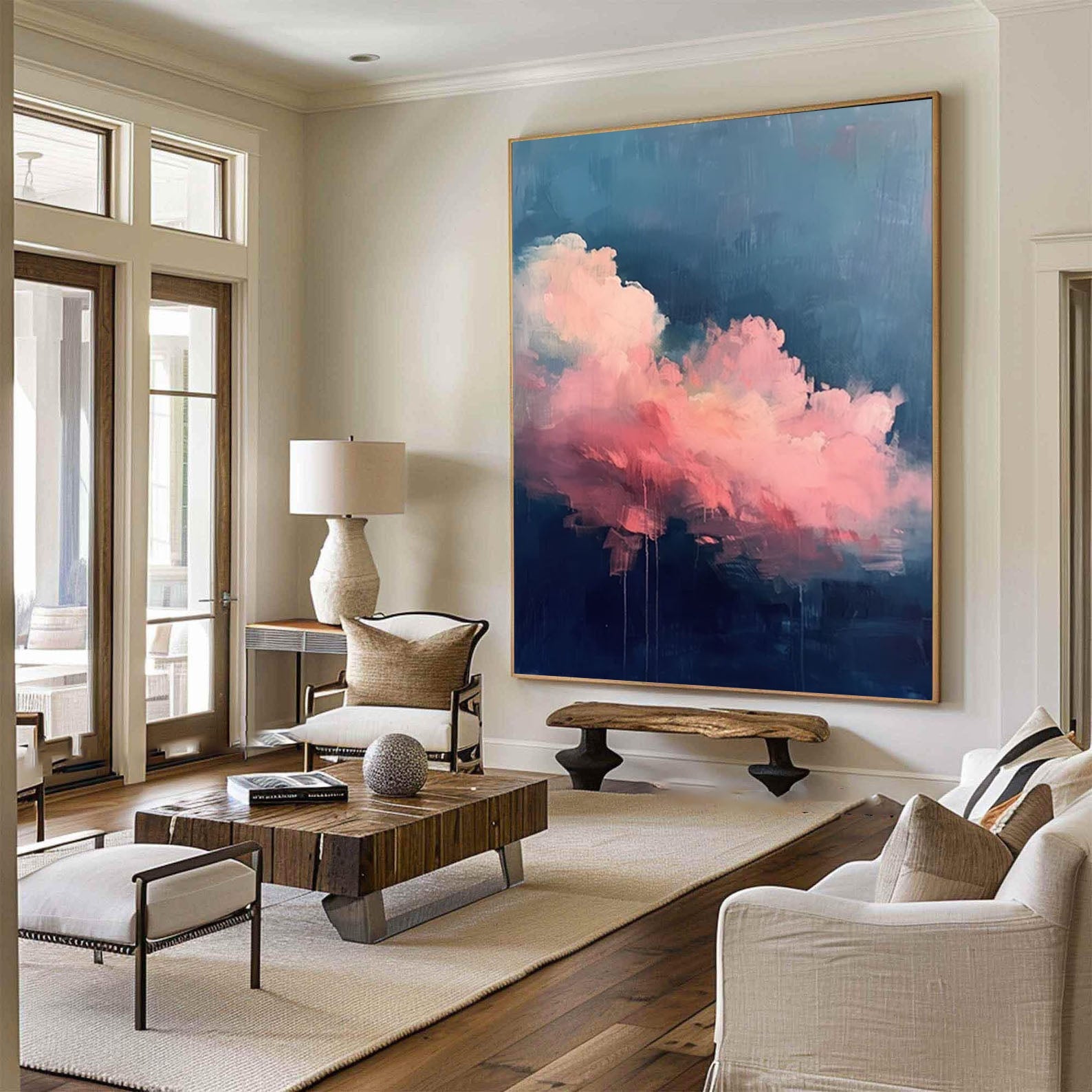 Pink Dream: Abstract Cloud Art