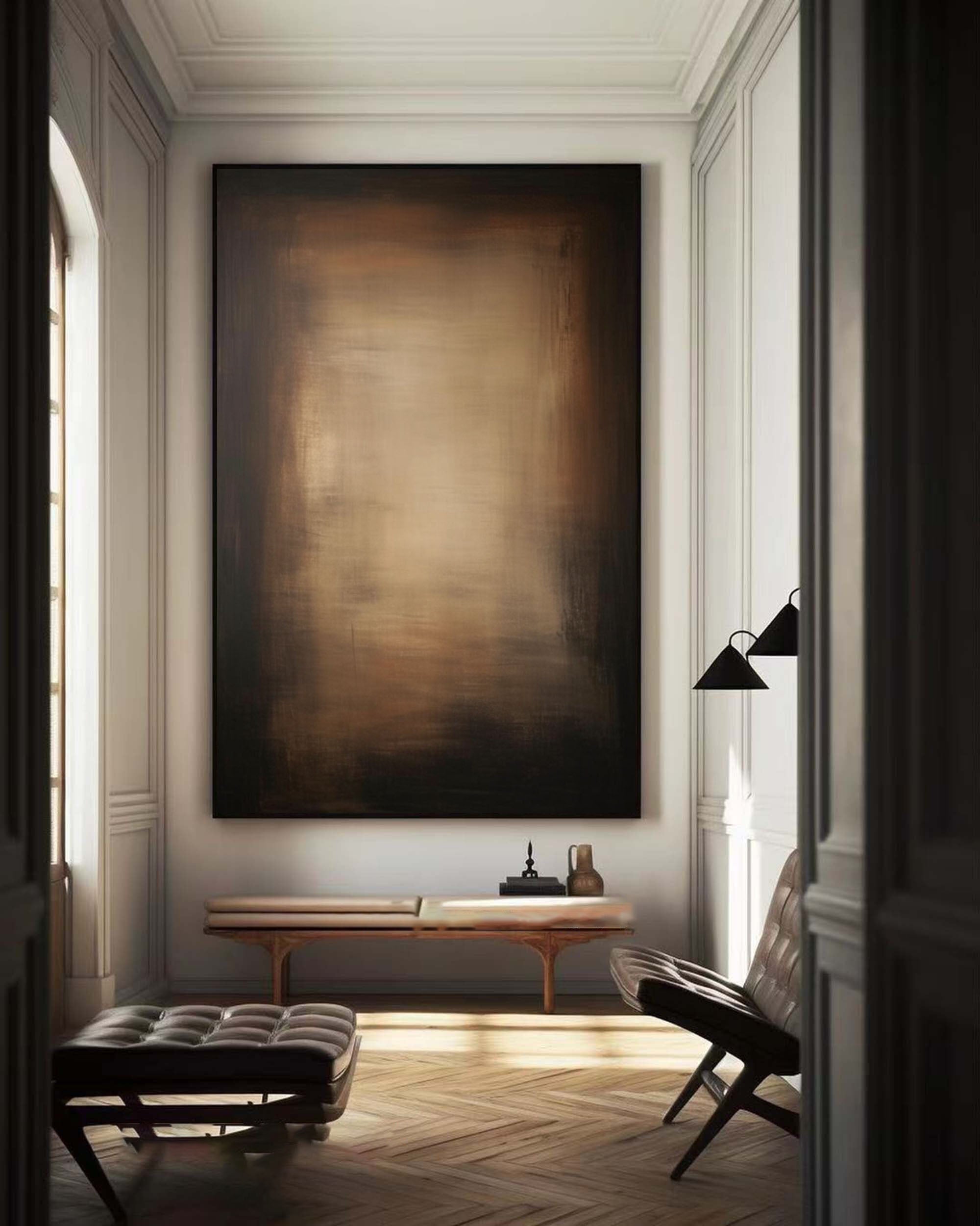 Radiant Bronze: Minimalist Gradient Canvas