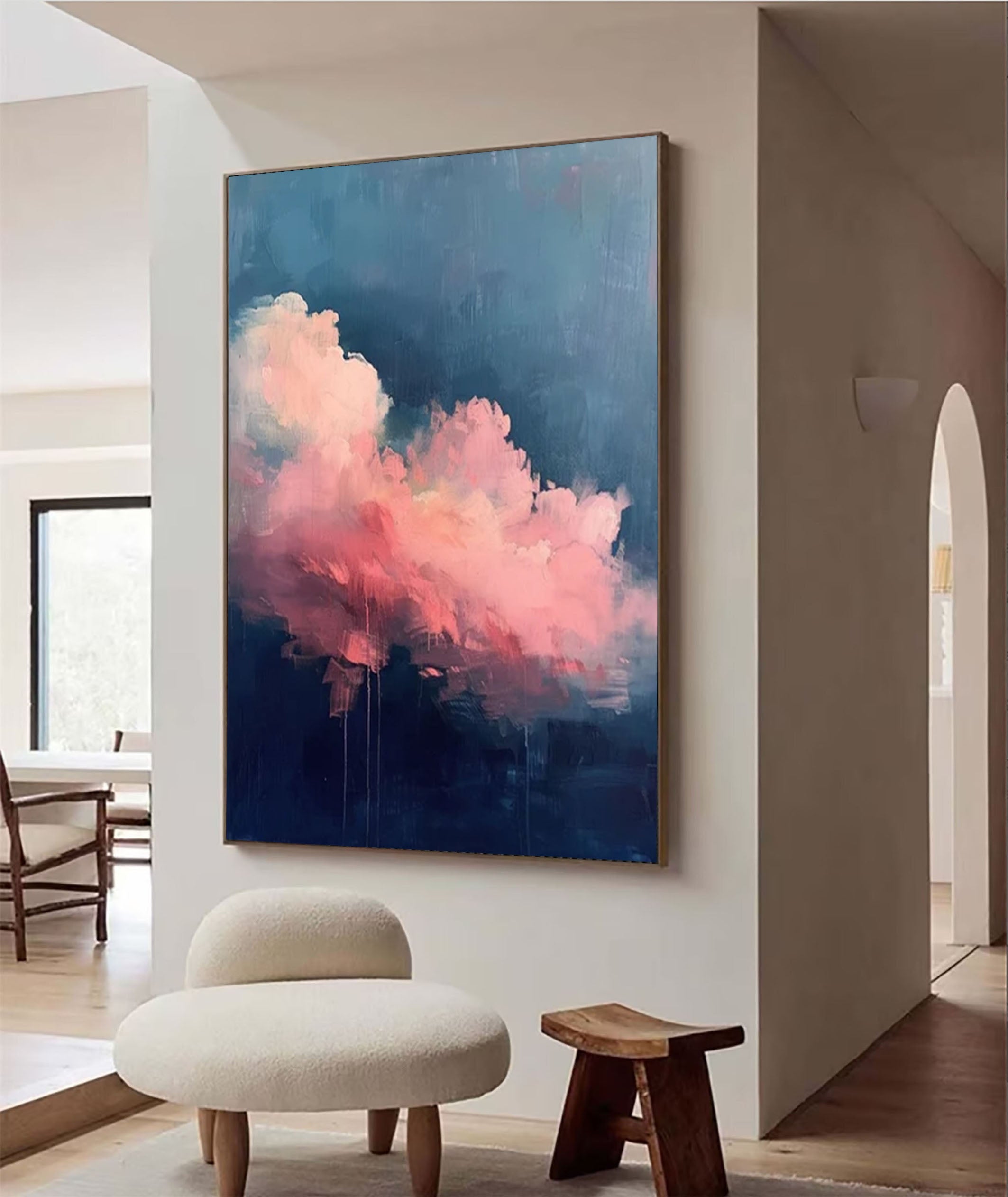 Pink Dream: Abstract Cloud Art