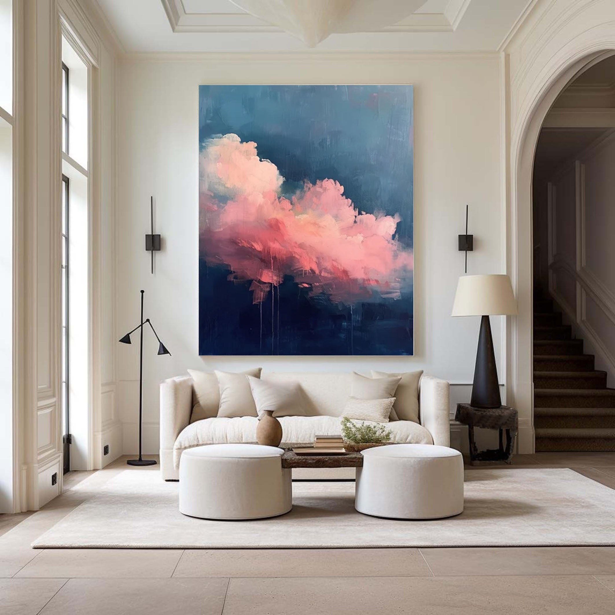 Pink Dream: Abstract Cloud Art