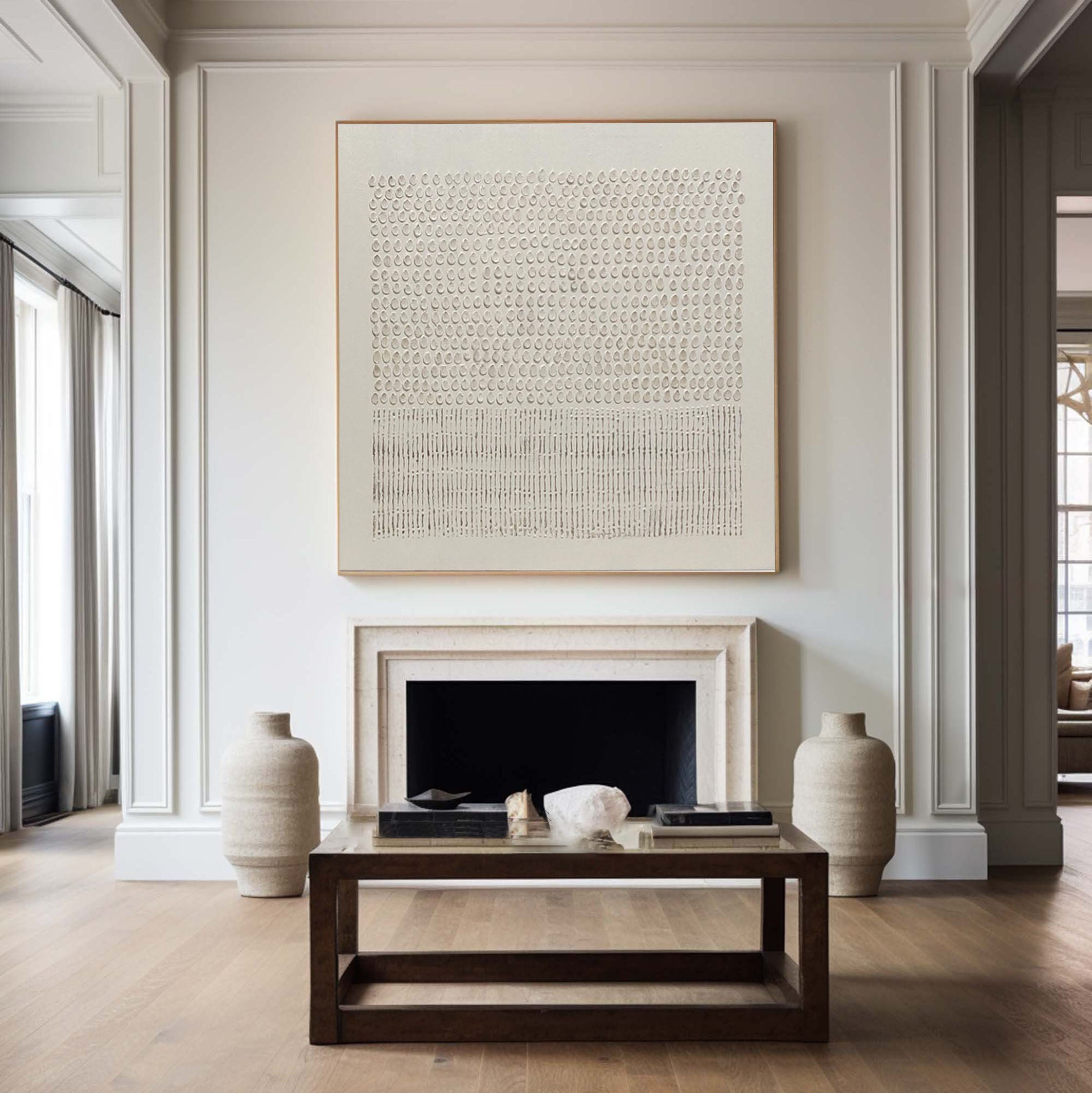 Textured Rhythm: Modern Minimalist Canvas Art