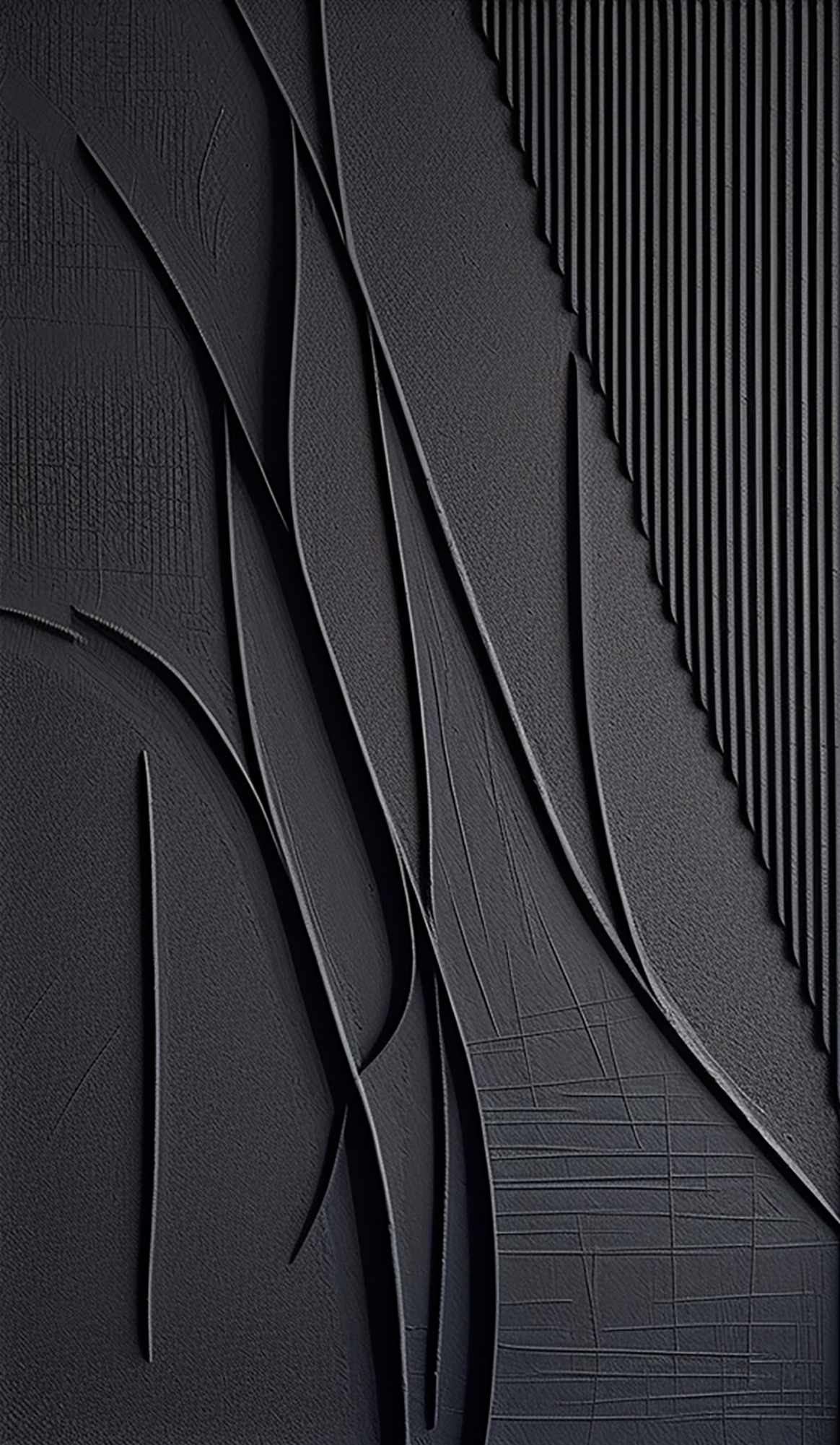 Black Minimalist Painting #BM 009