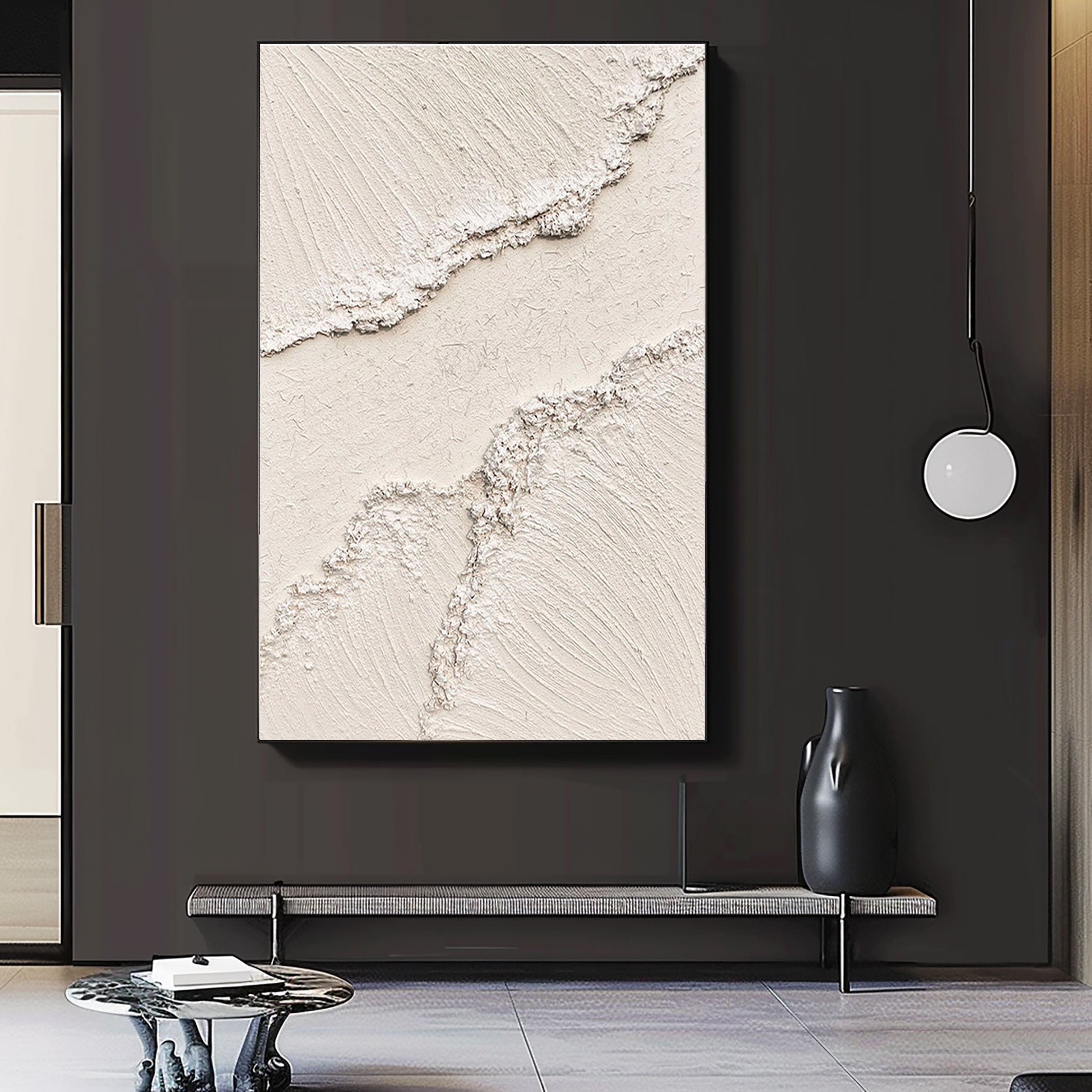 Beige & Brown Minimalist Painting #BBM 004