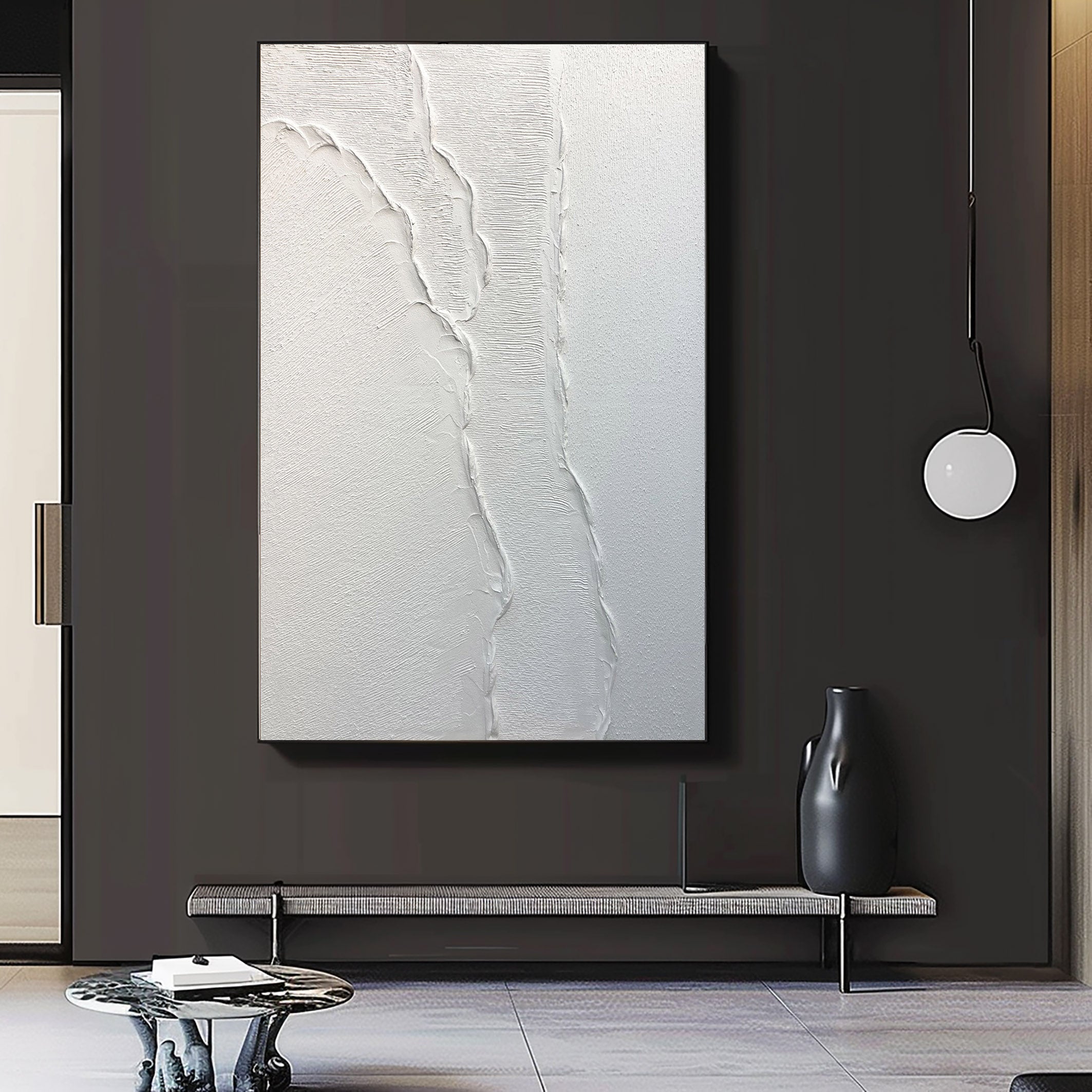 White Minimalist Painting #WM 001