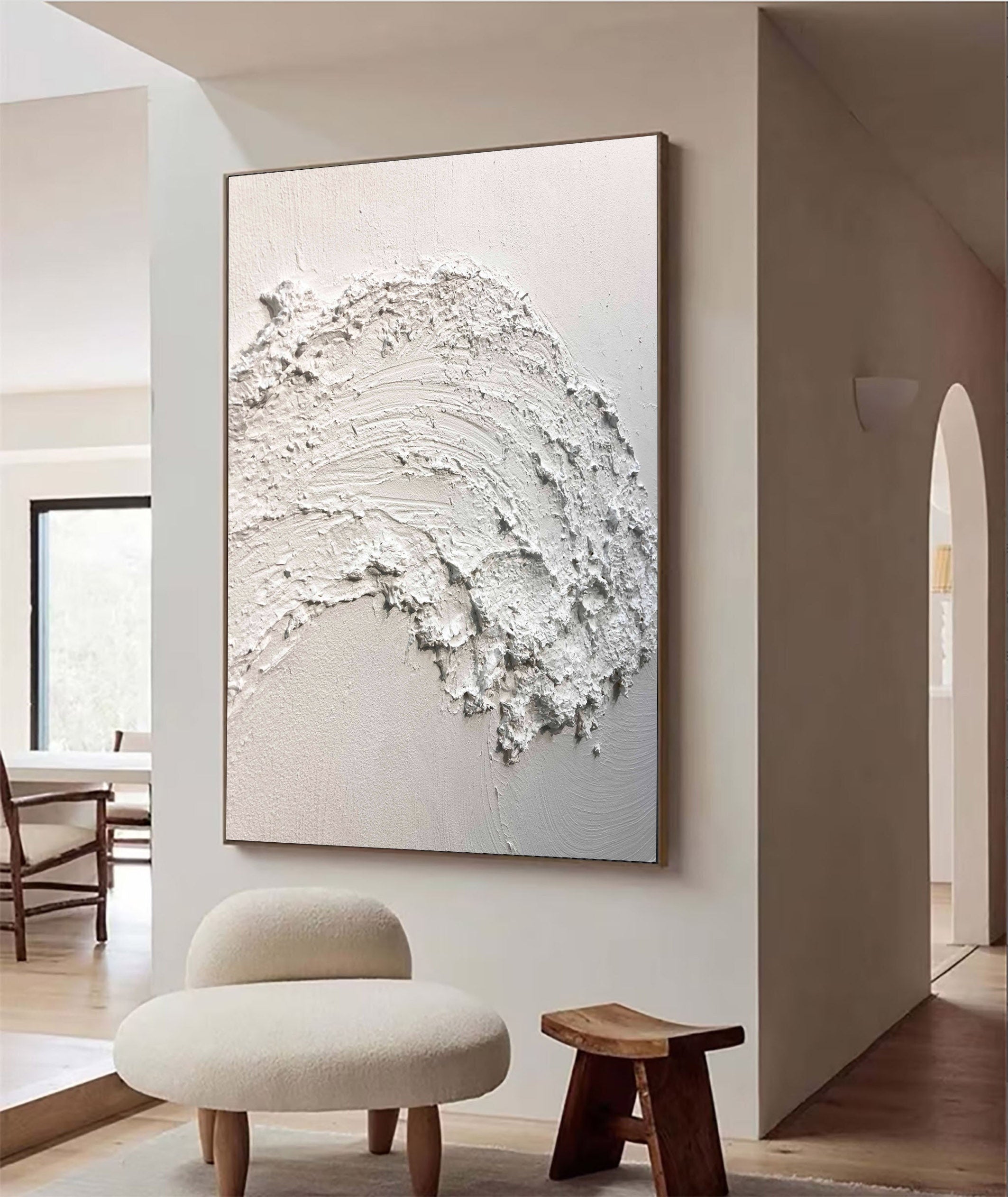 White Minimalist Painting #WM 003