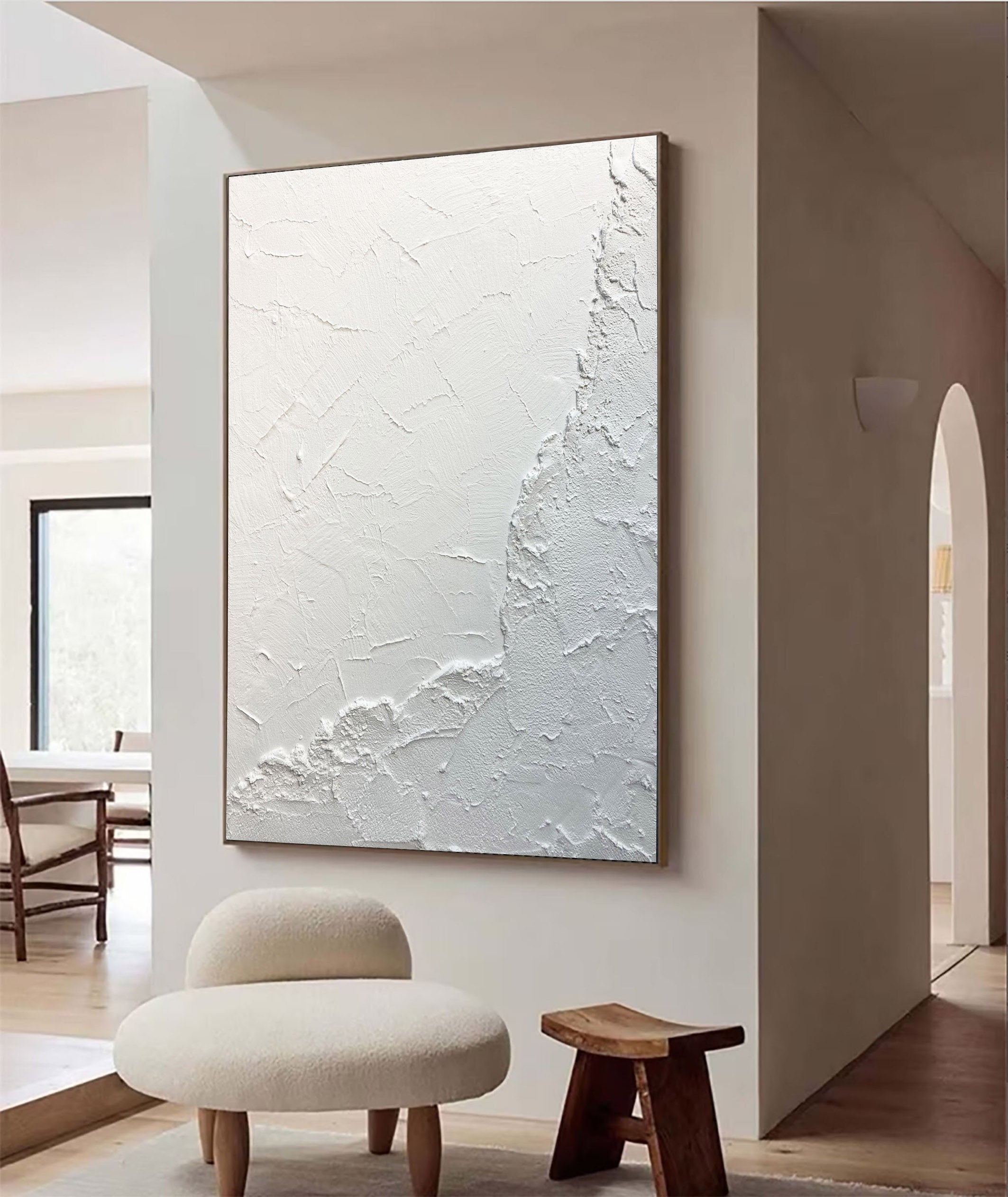 White Minimalist Painting #WM 002