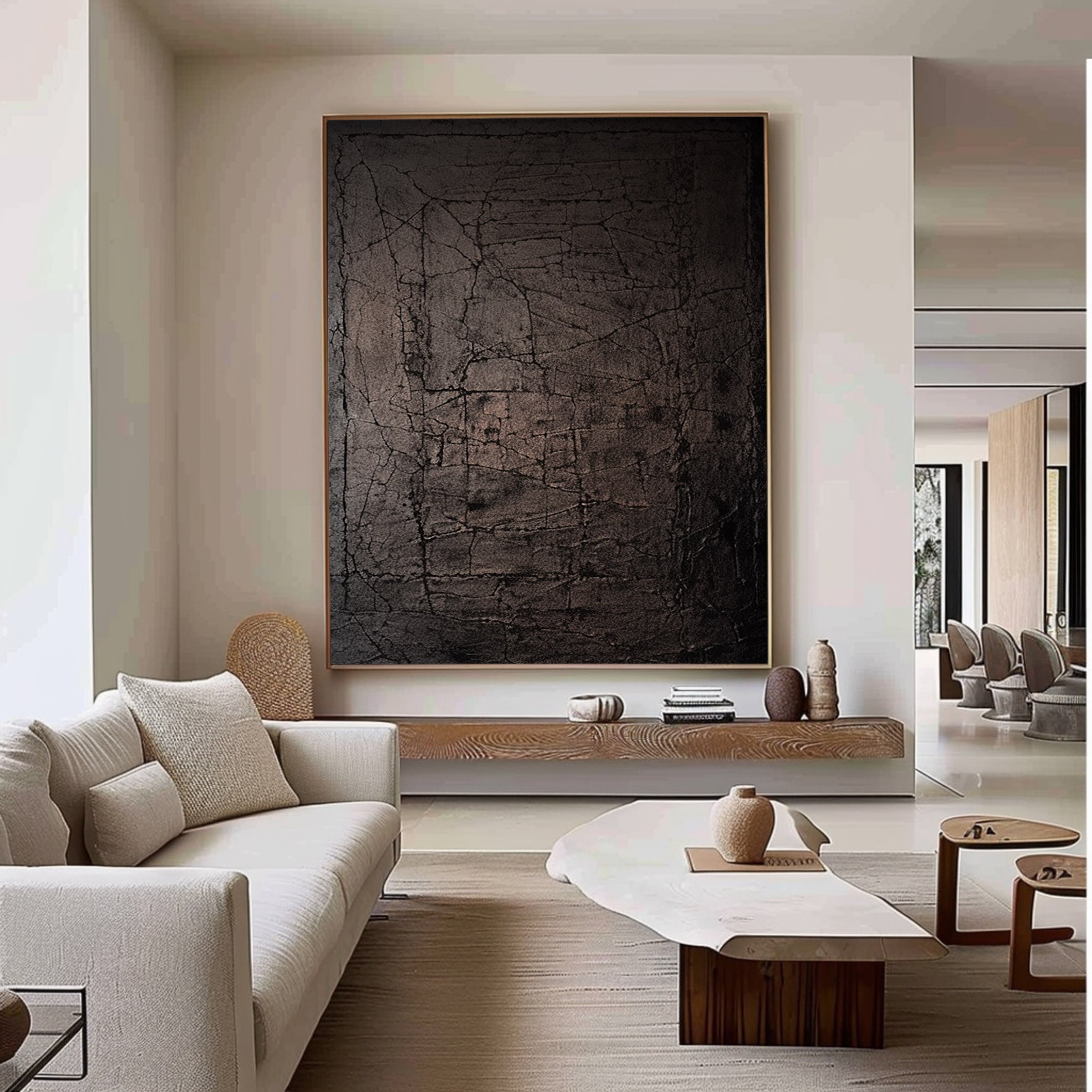 Black Minimalist Painting #BM 006