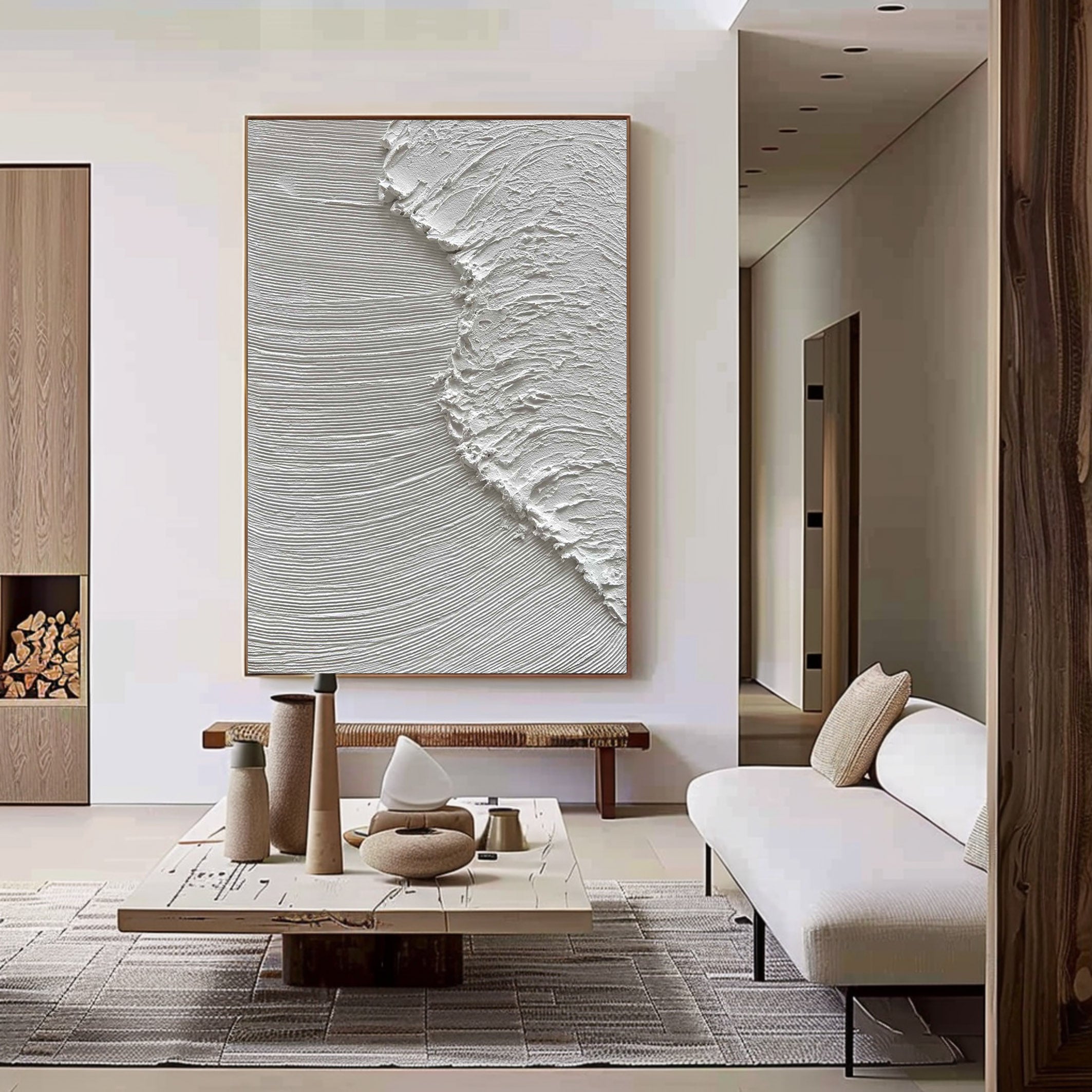 White Minimalist Painting #WM 004