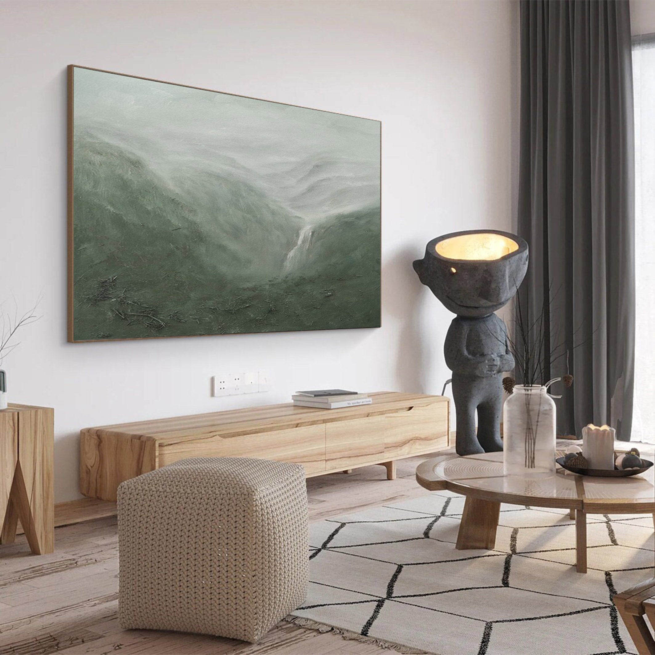 Misty Valleys: Serene Landscape Art