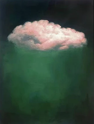 Blush Cloud: Dreamy Sky Art