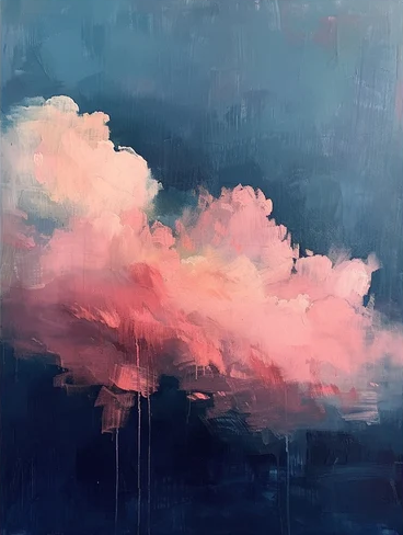 Pink Dream: Abstract Cloud Art