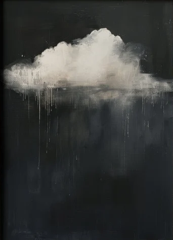 Solitary Cloud: Dark Sky Art