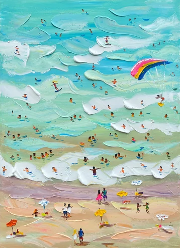 Summer Vibes: Colorful Beach Art"