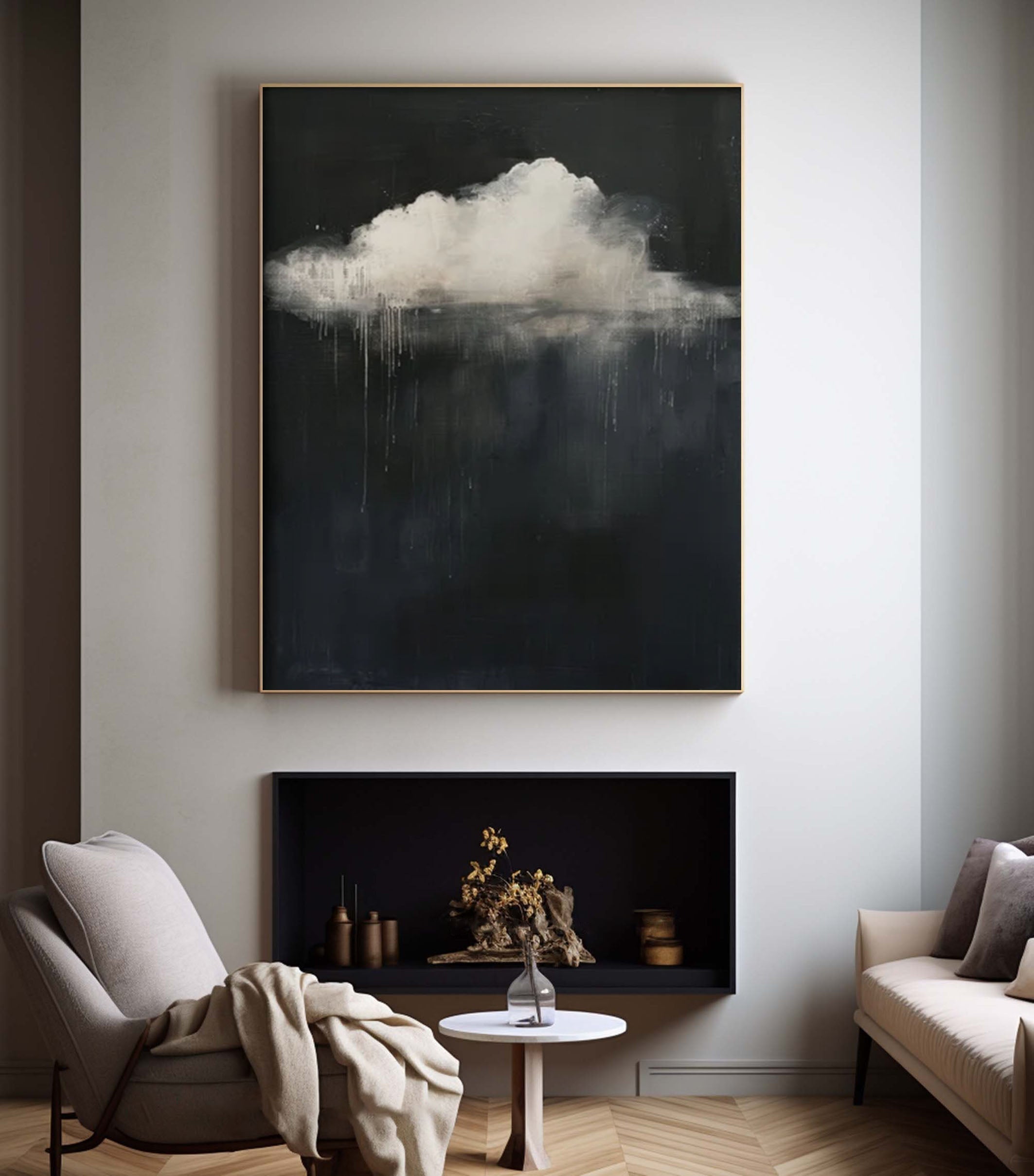 Solitary Cloud: Dark Sky Art