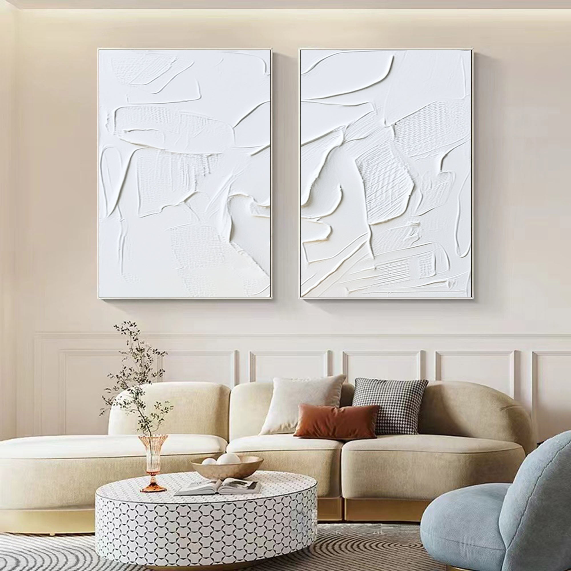 Minimalist Relief Wall Art - Sculpted Silence