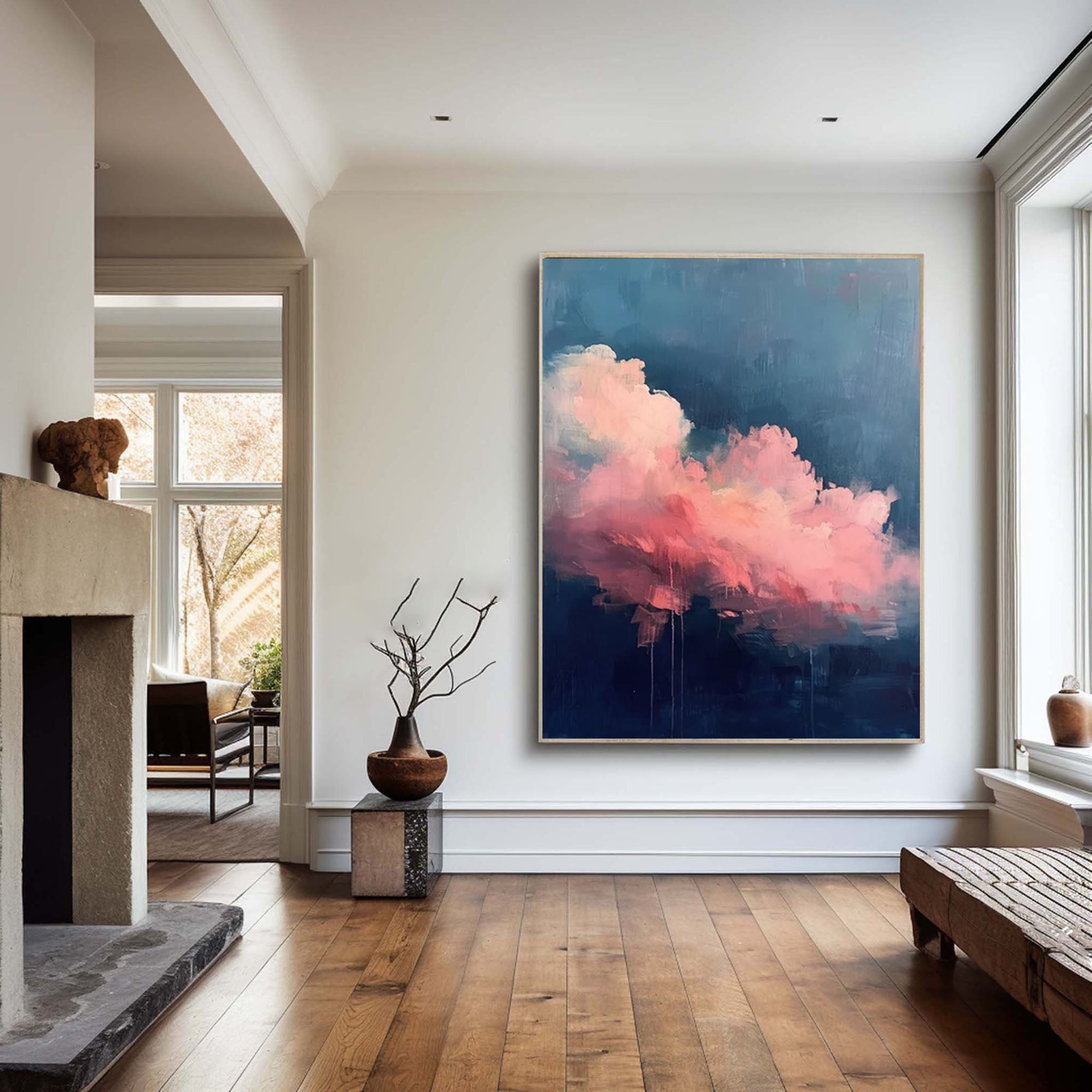 Pink Dream: Abstract Cloud Art