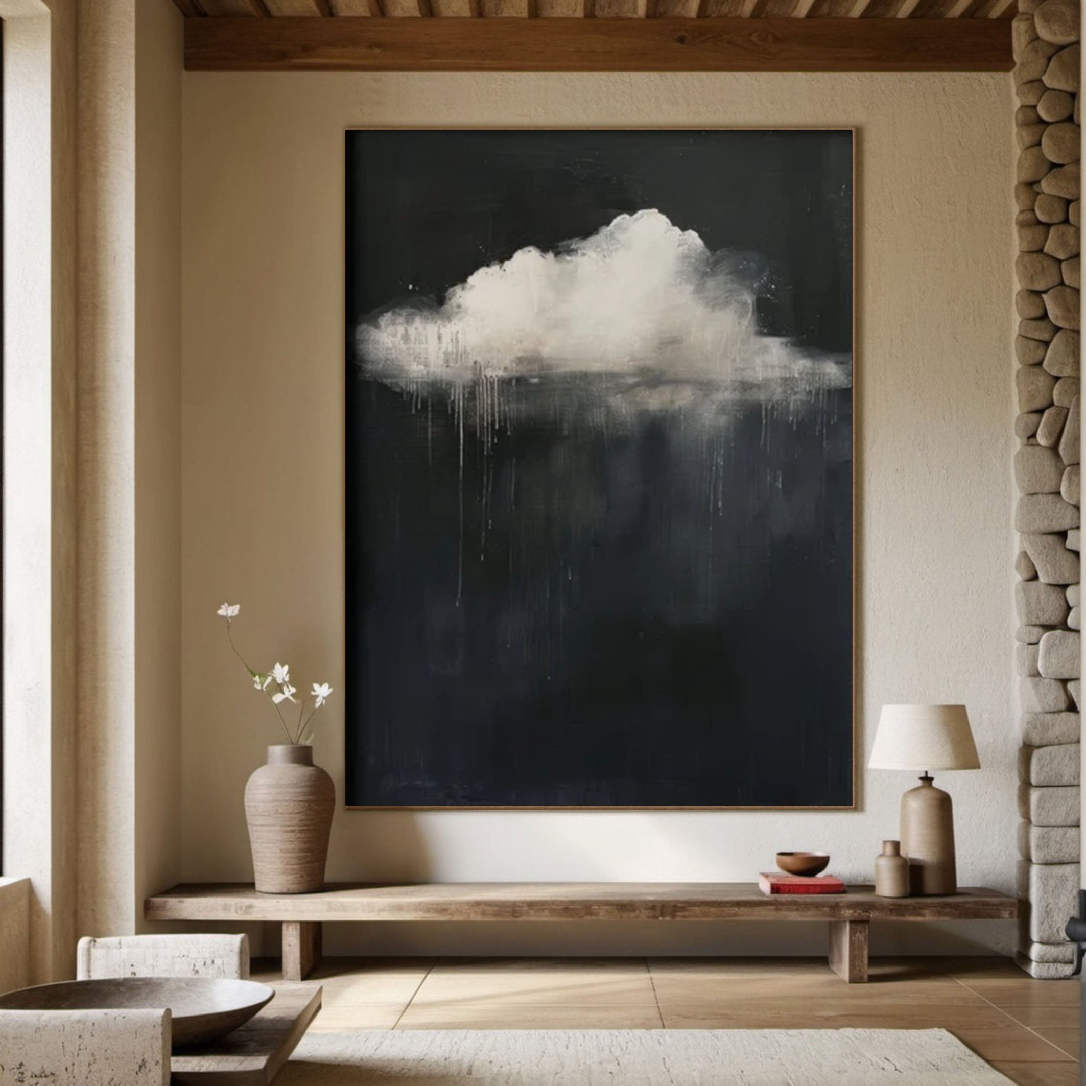 Solitary Cloud: Dark Sky Art