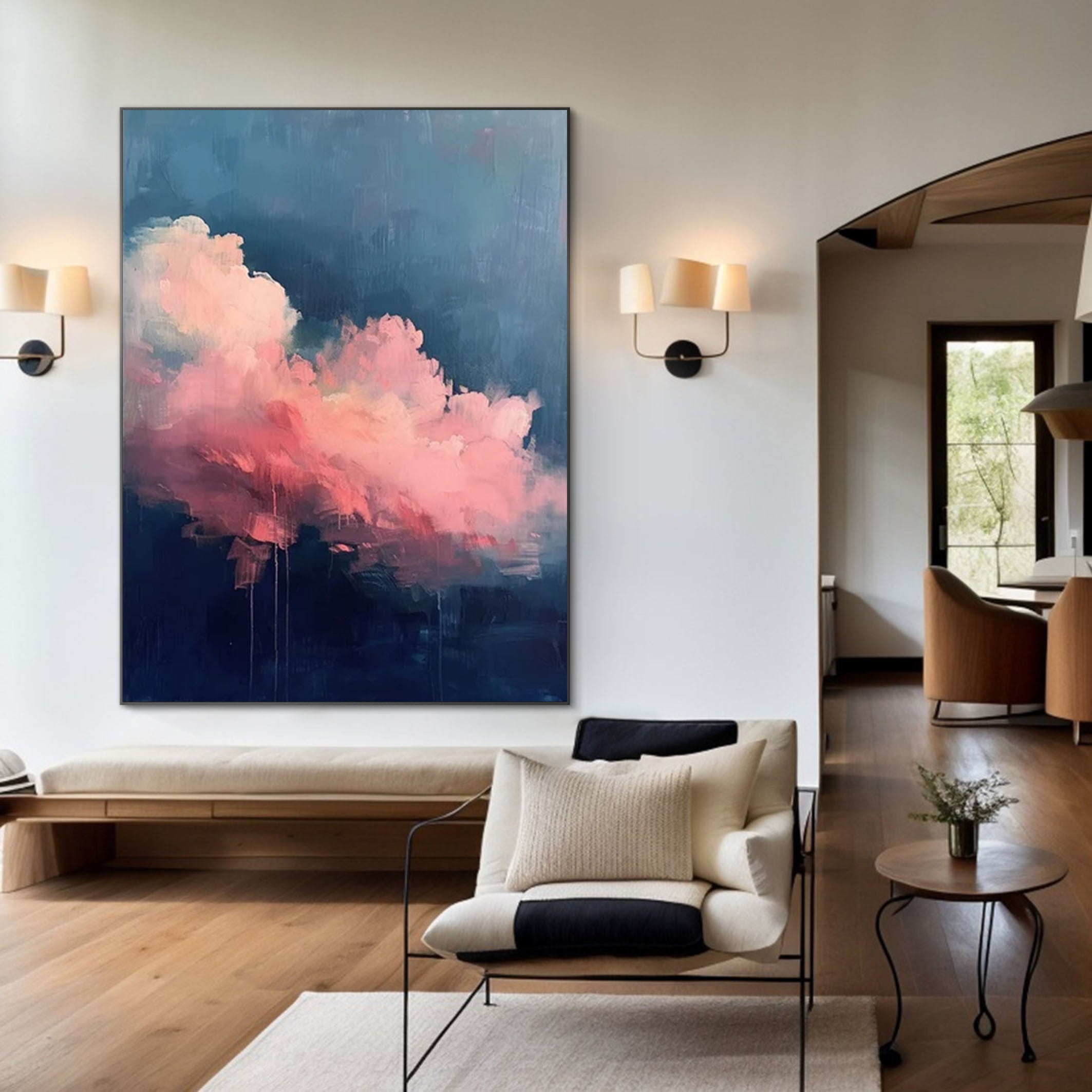 Pink Dream: Abstract Cloud Art