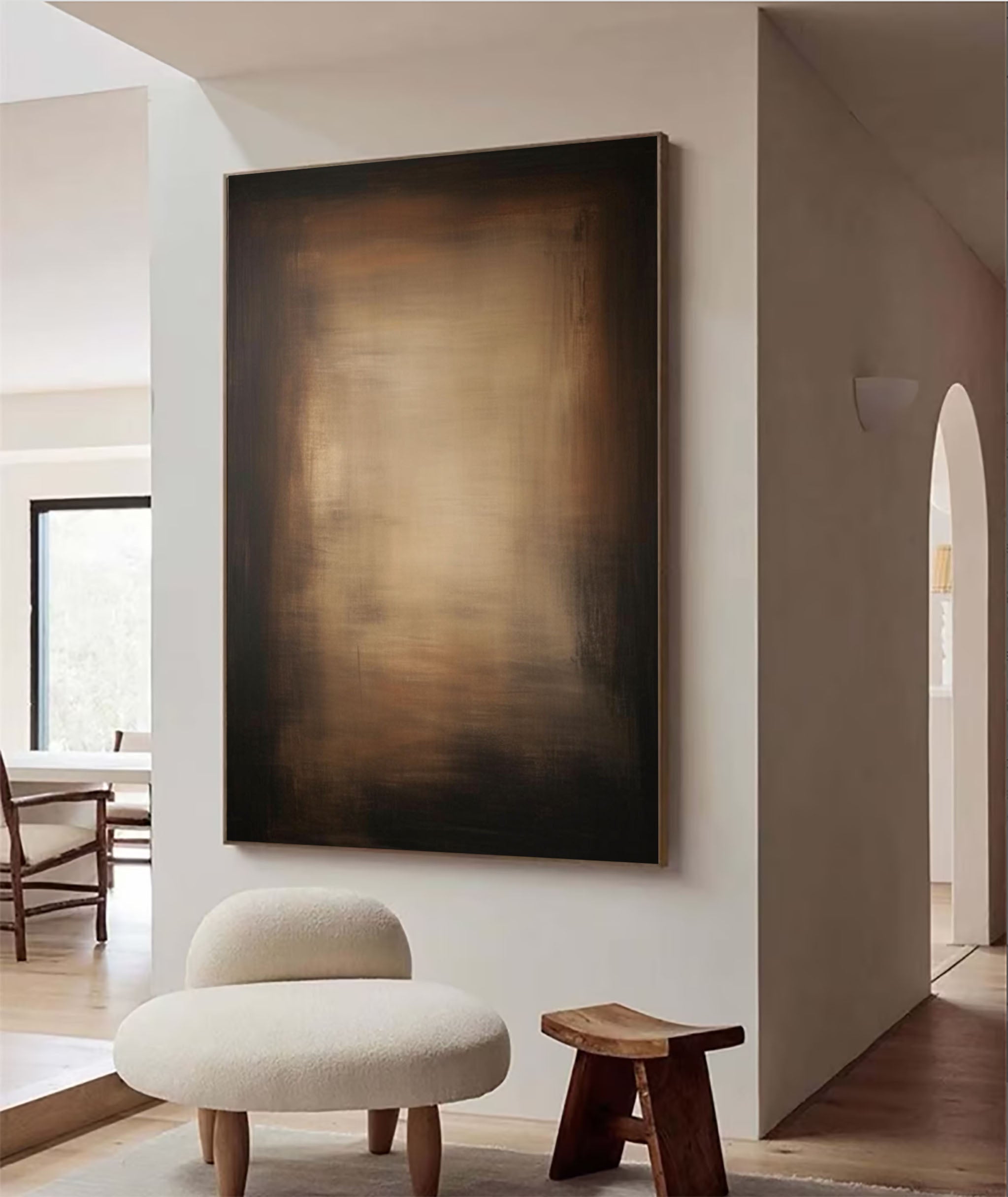 Radiant Bronze: Minimalist Gradient Canvas