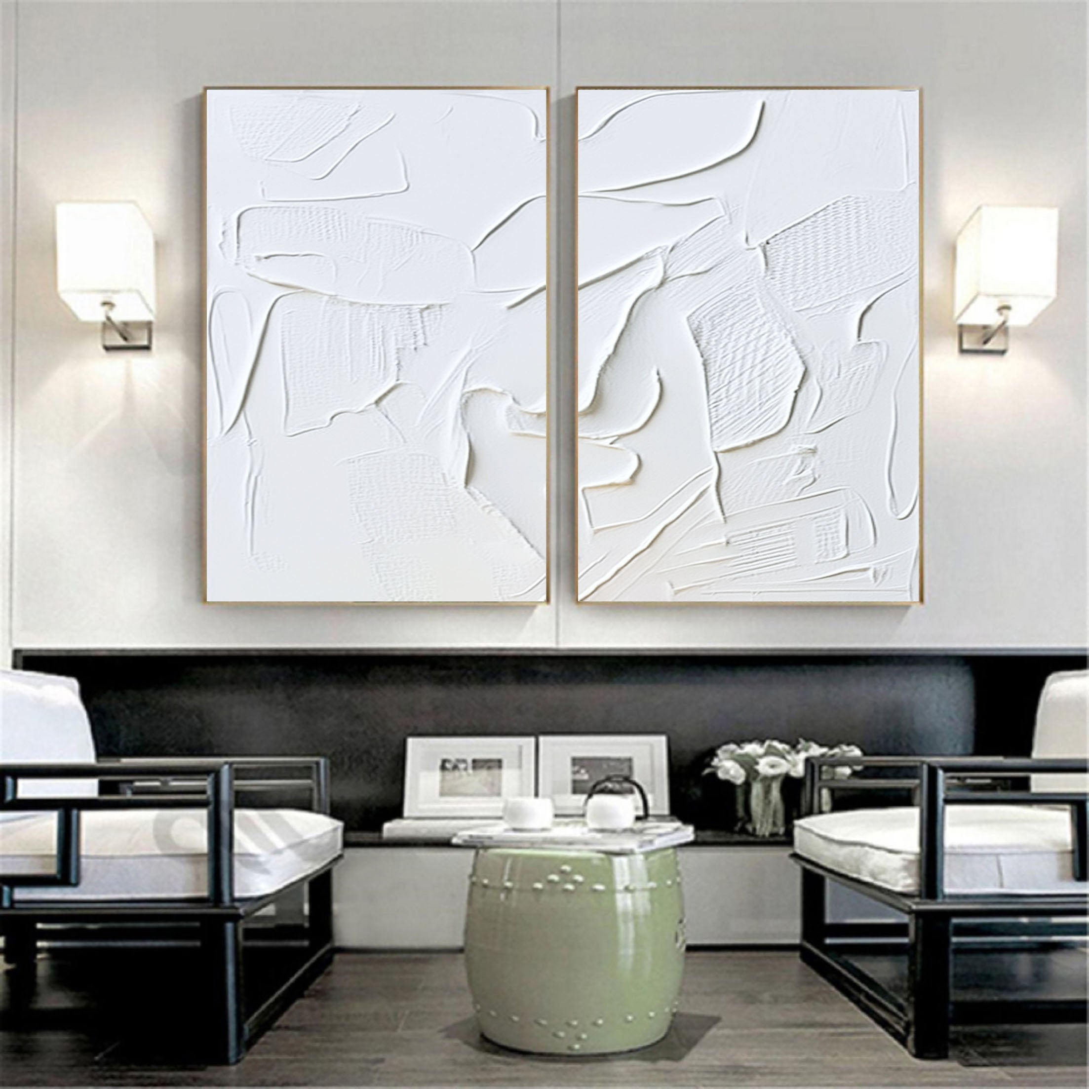 Minimalist Relief Wall Art - Sculpted Silence