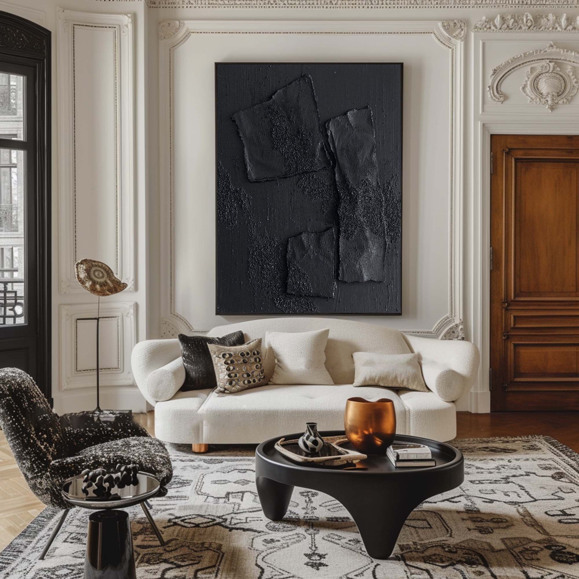 Noir Terrain: Bold Textural Depths