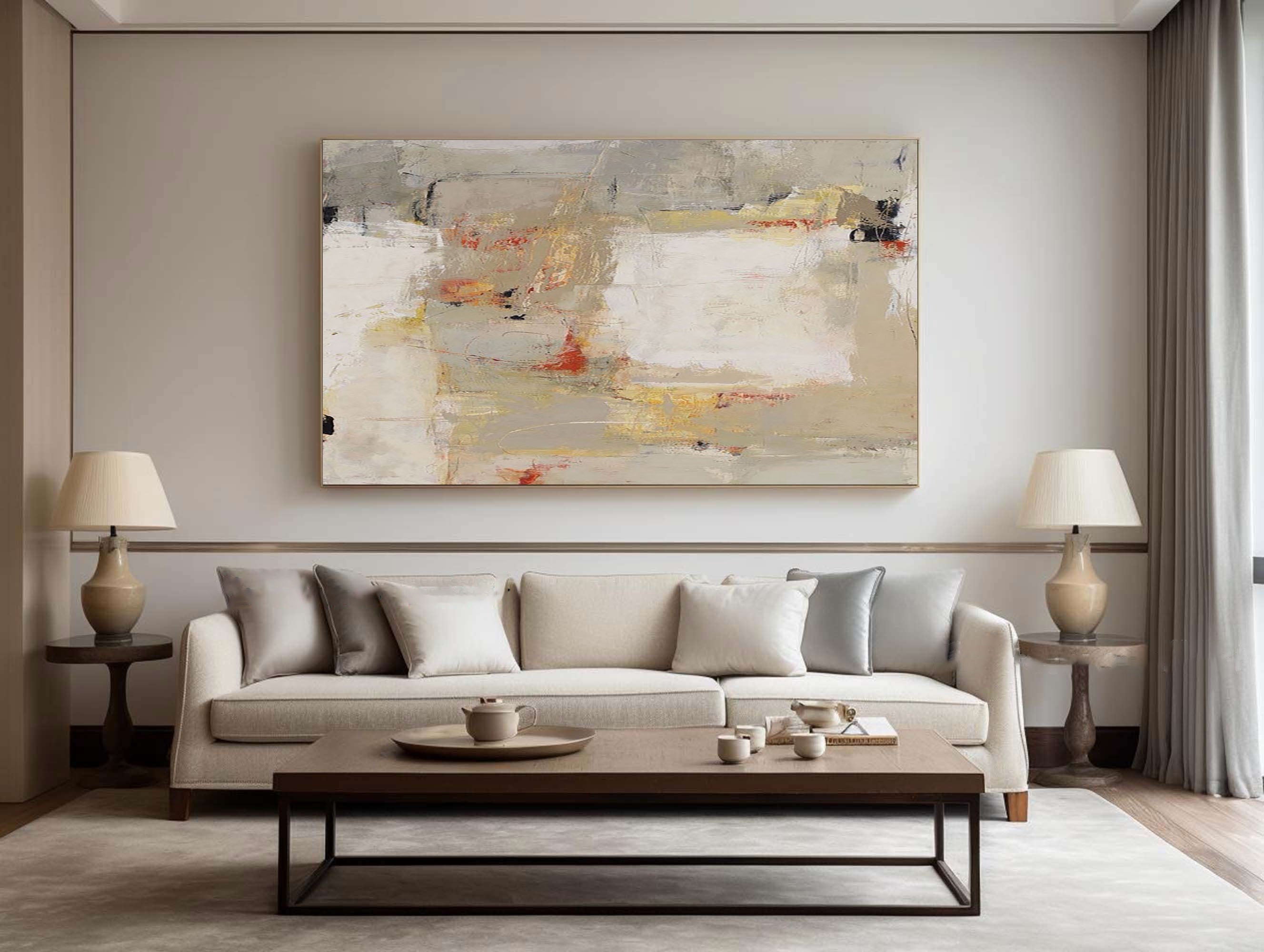 Golden Mirage: Abstract Warm Canvas