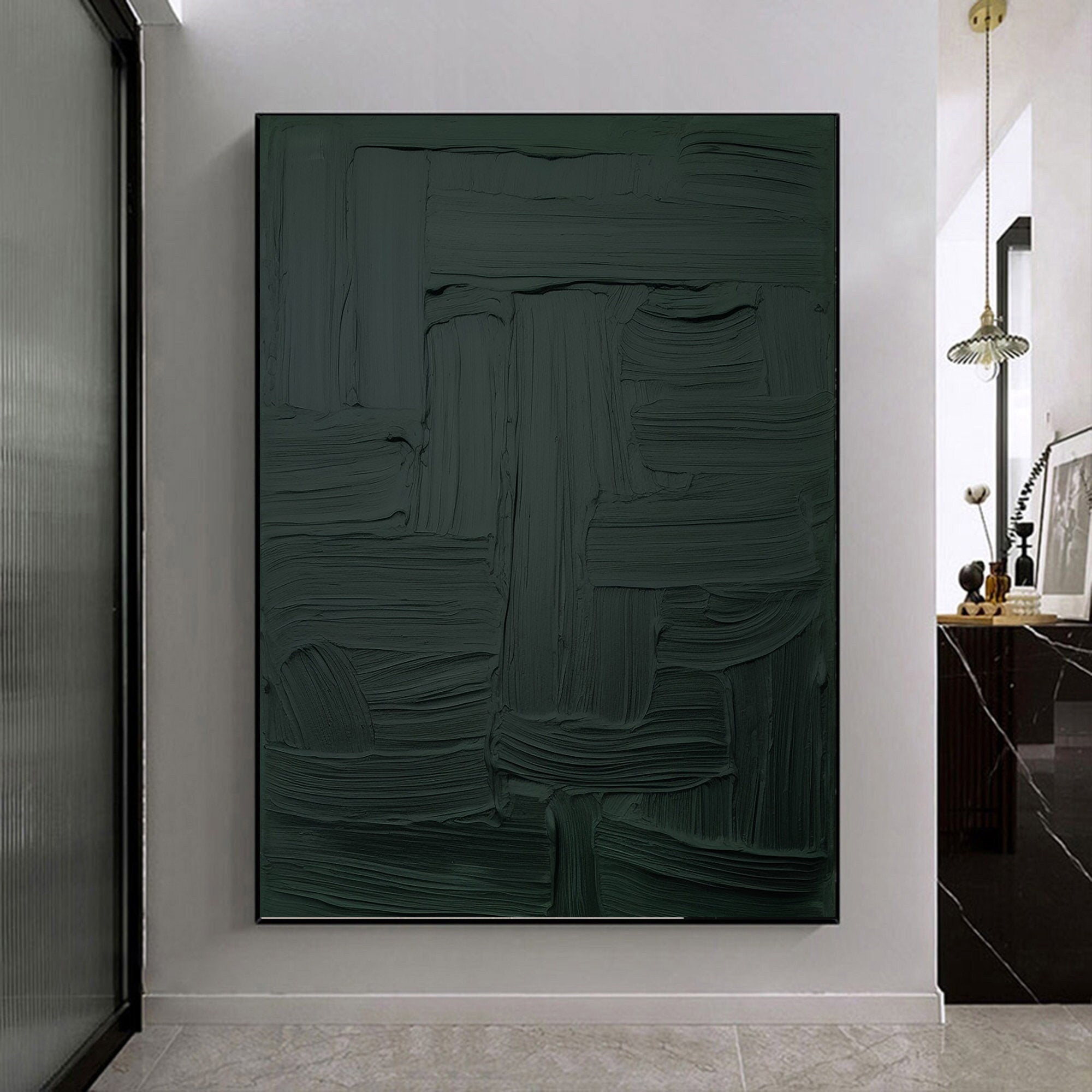 Green Minimalist Painting #GM 002