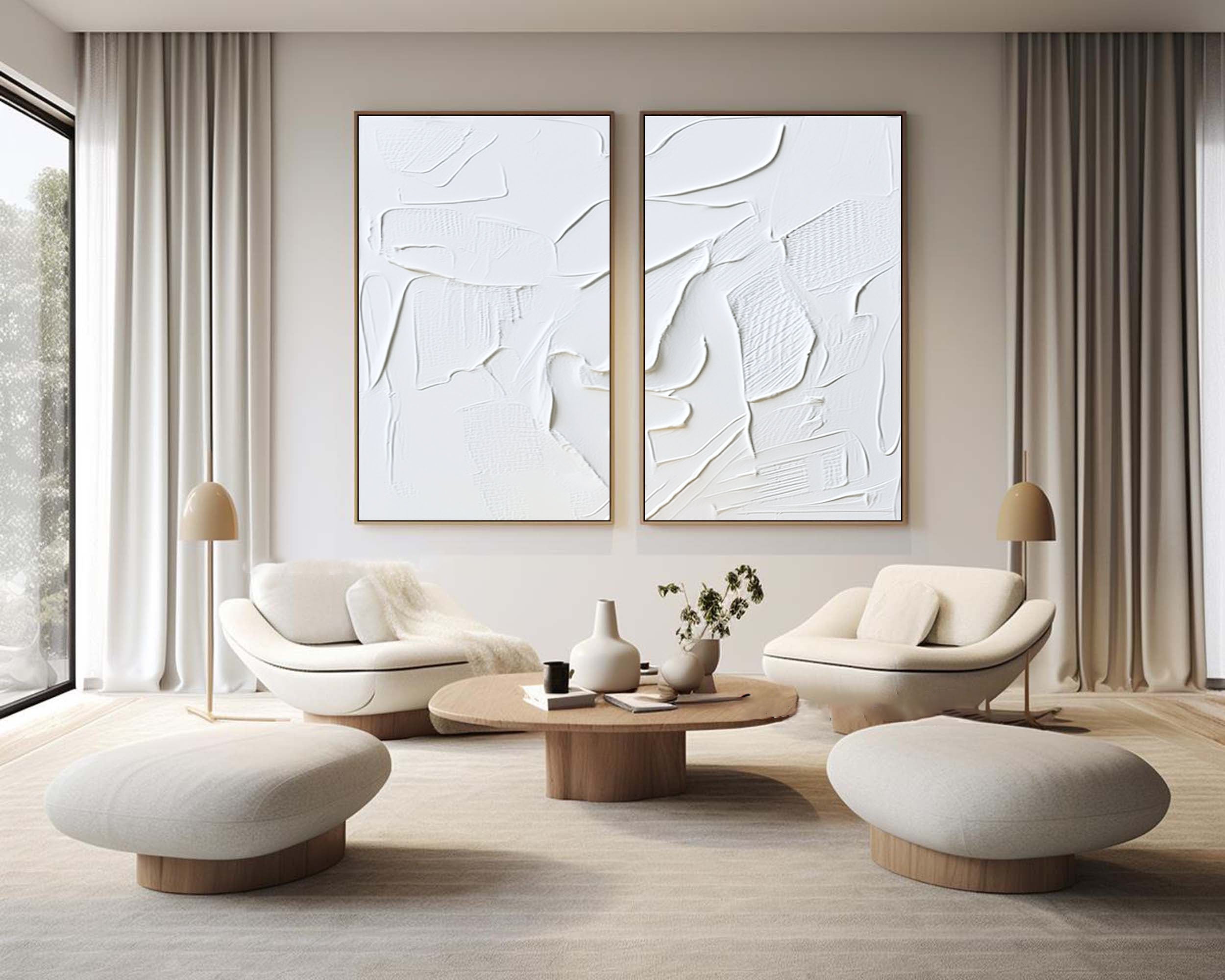 Minimalist Relief Wall Art - Sculpted Silence