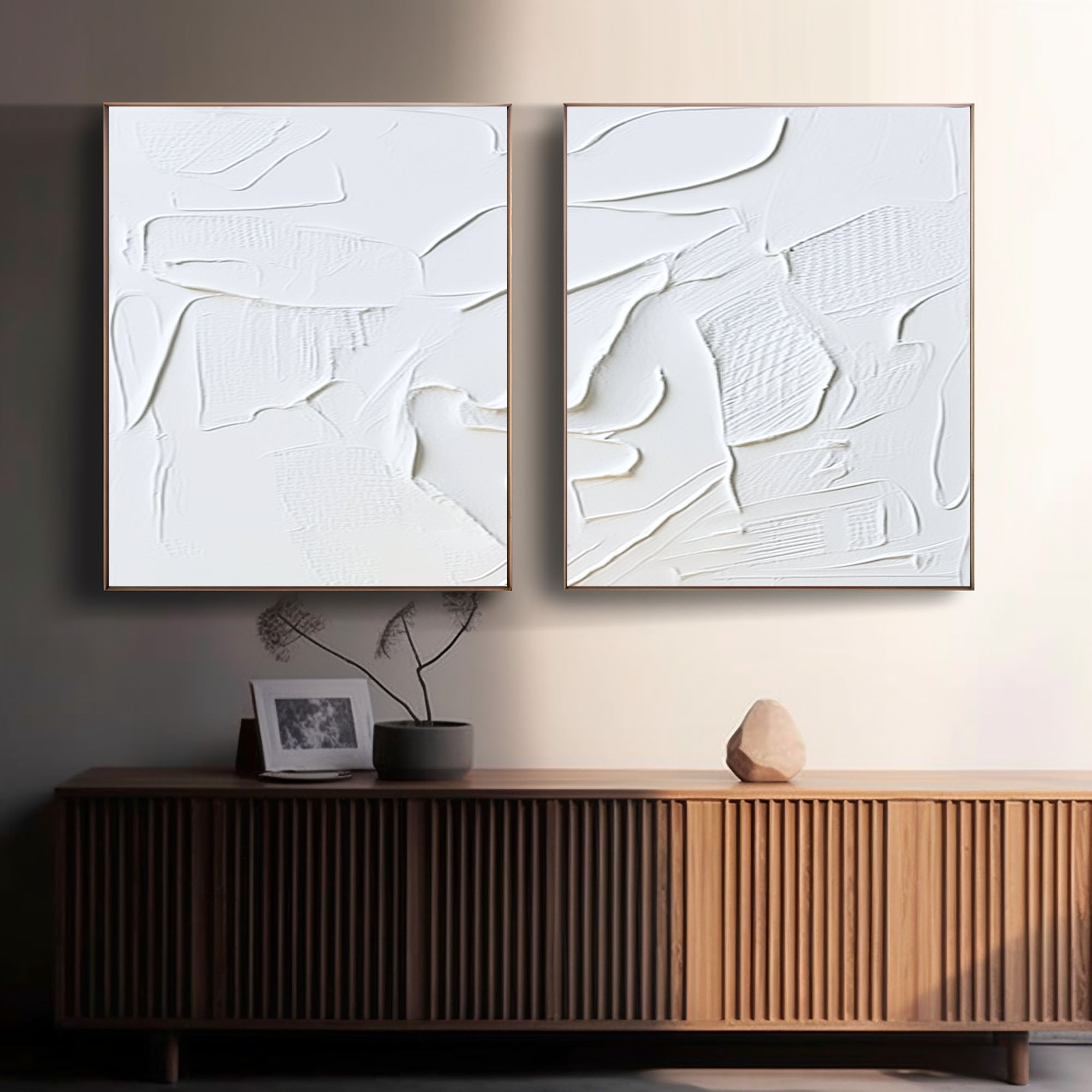 Minimalist Relief Wall Art - Sculpted Silence