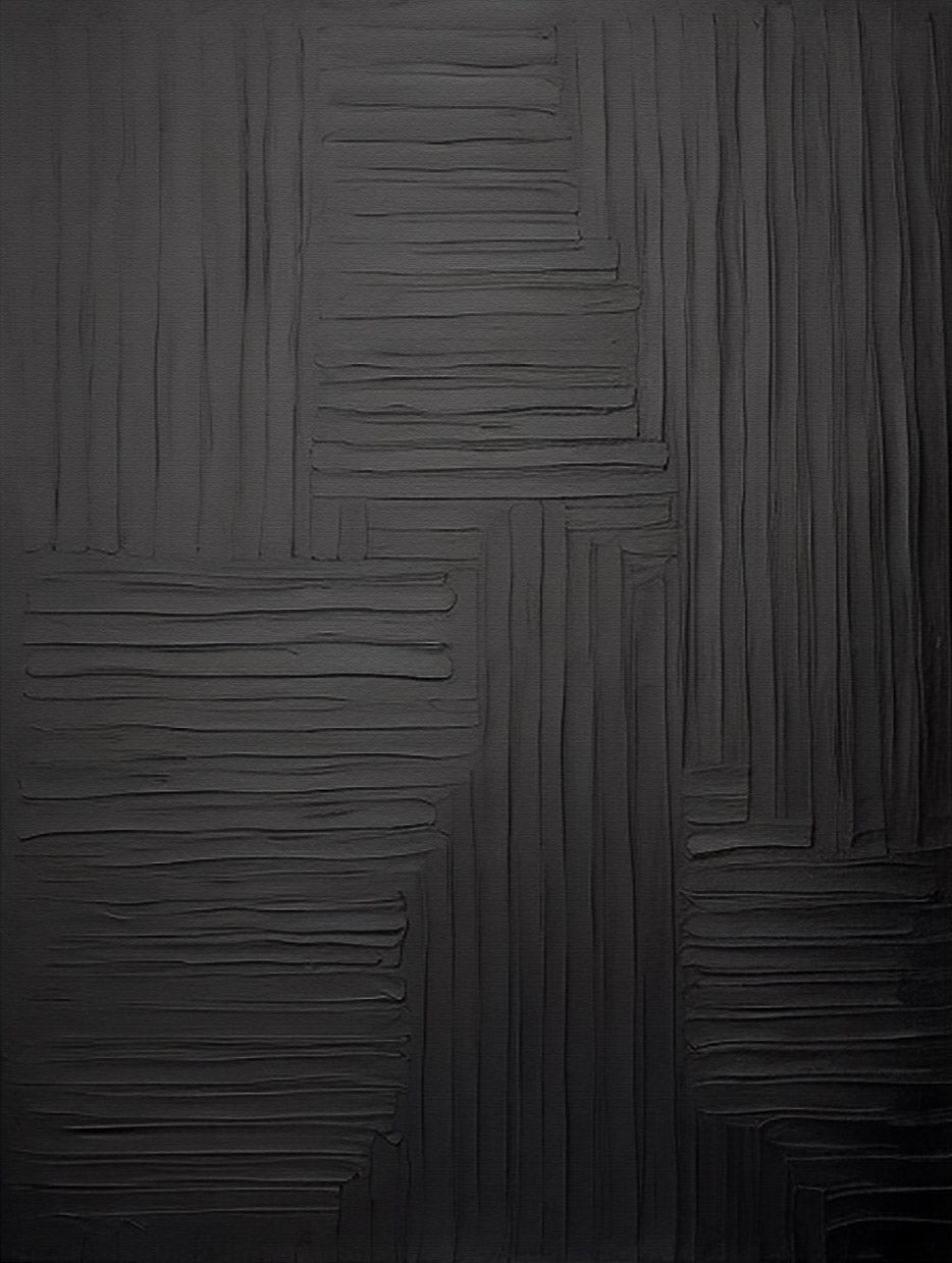 Black Minimalist Painting #BM 003