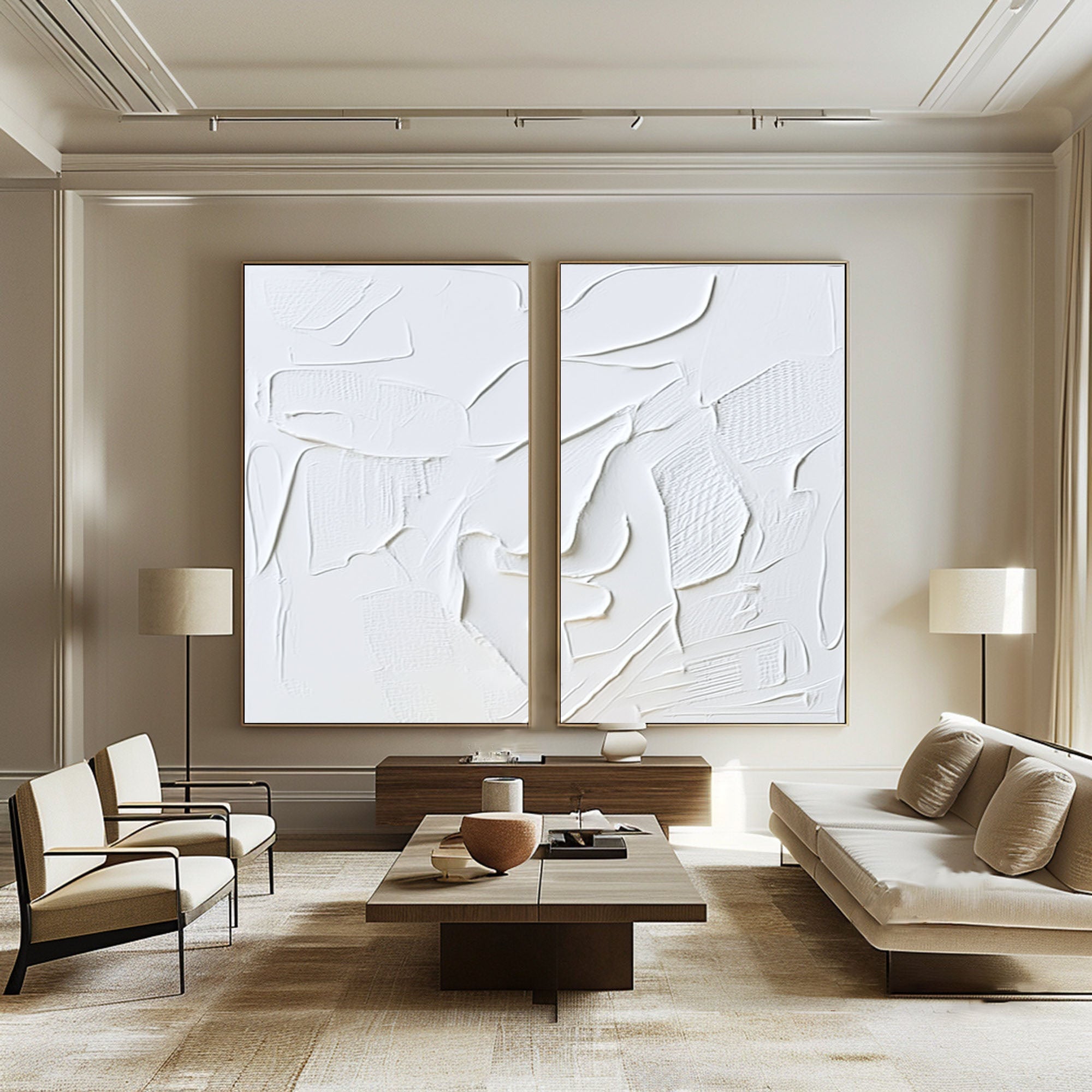 Minimalist Relief Wall Art - Sculpted Silence