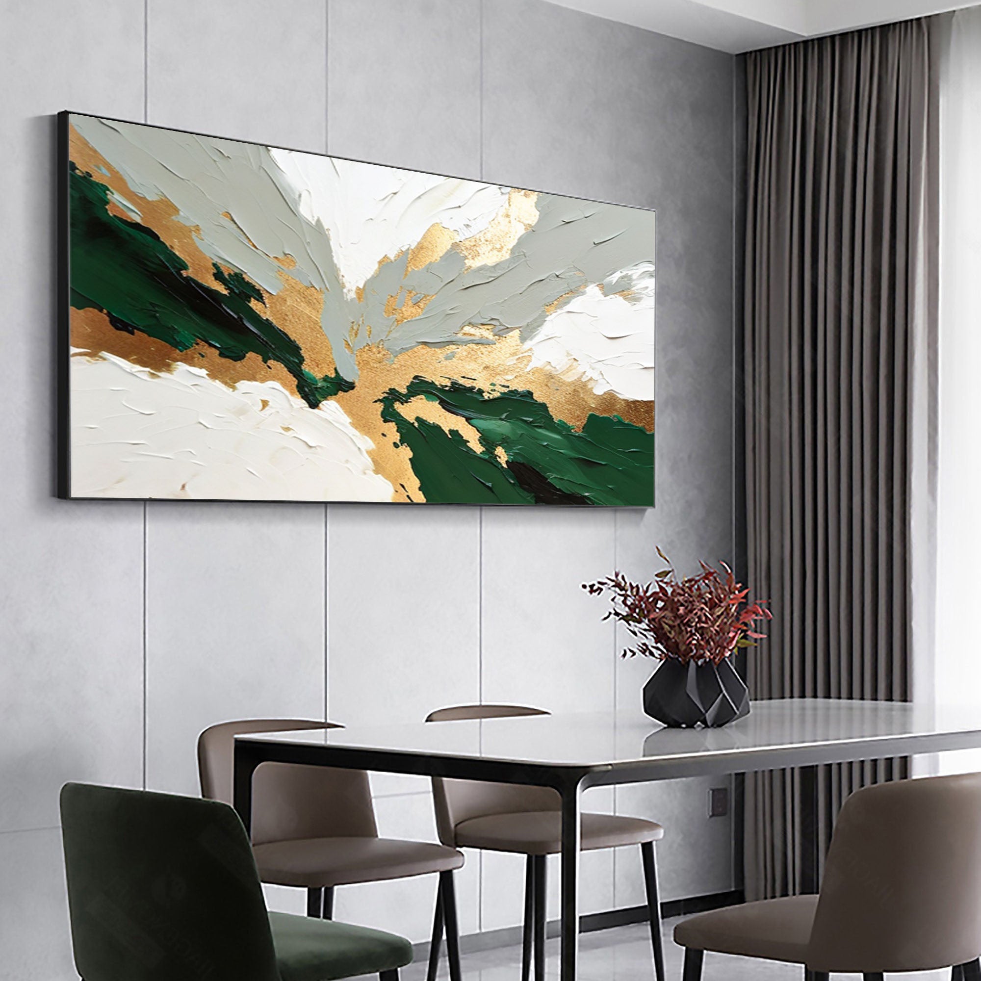 Emerald Fusion: Abstract Canvas