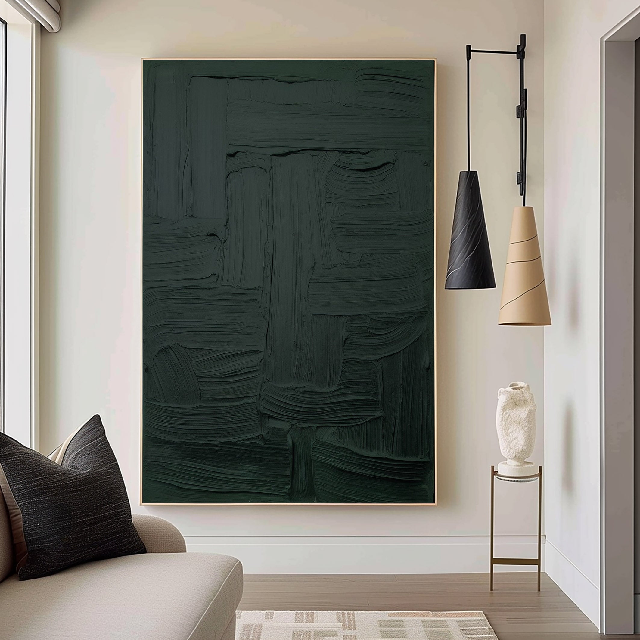 Green Minimalist Painting #GM 002