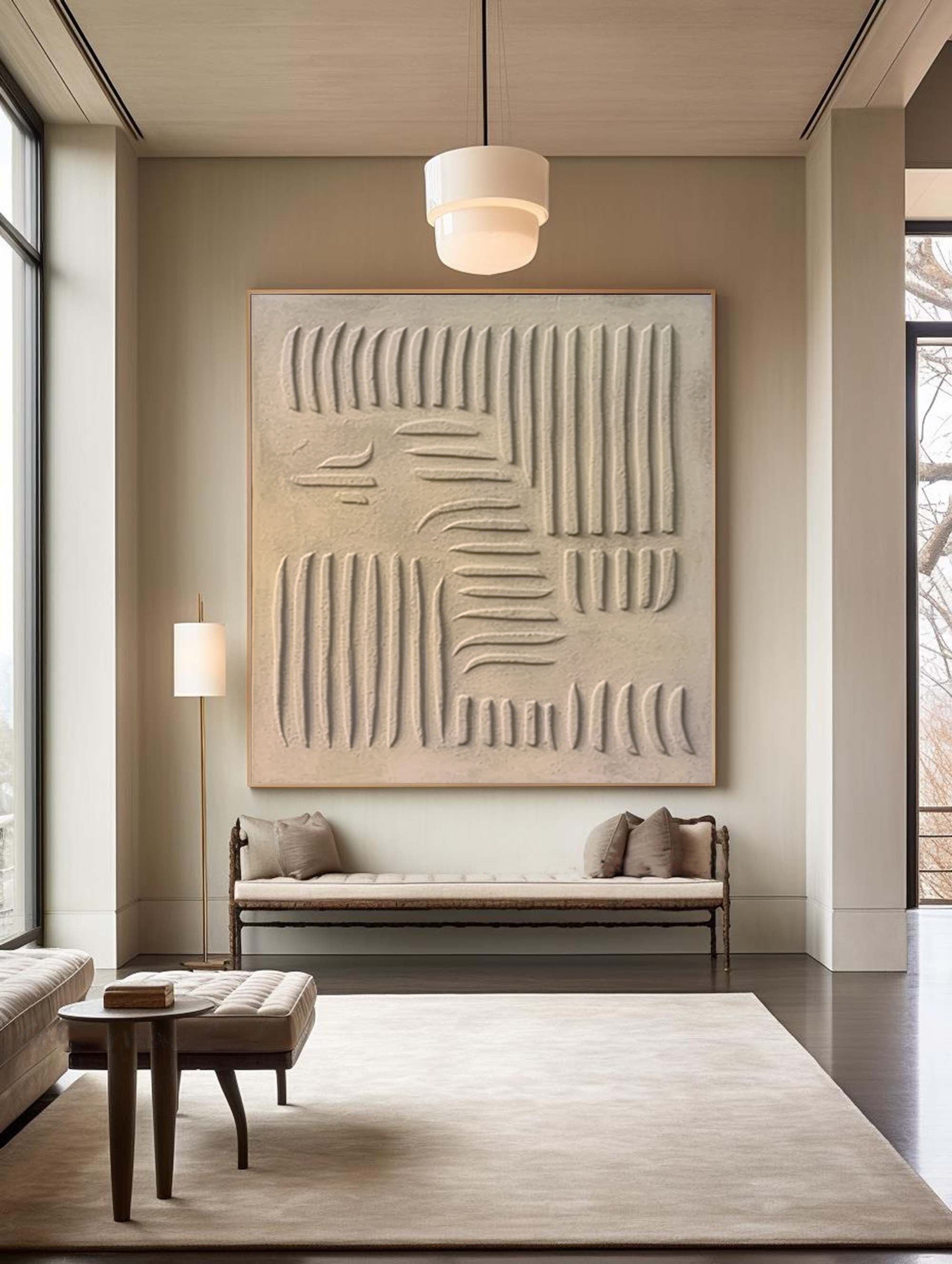 Sand Echoes: Textured Wall Art