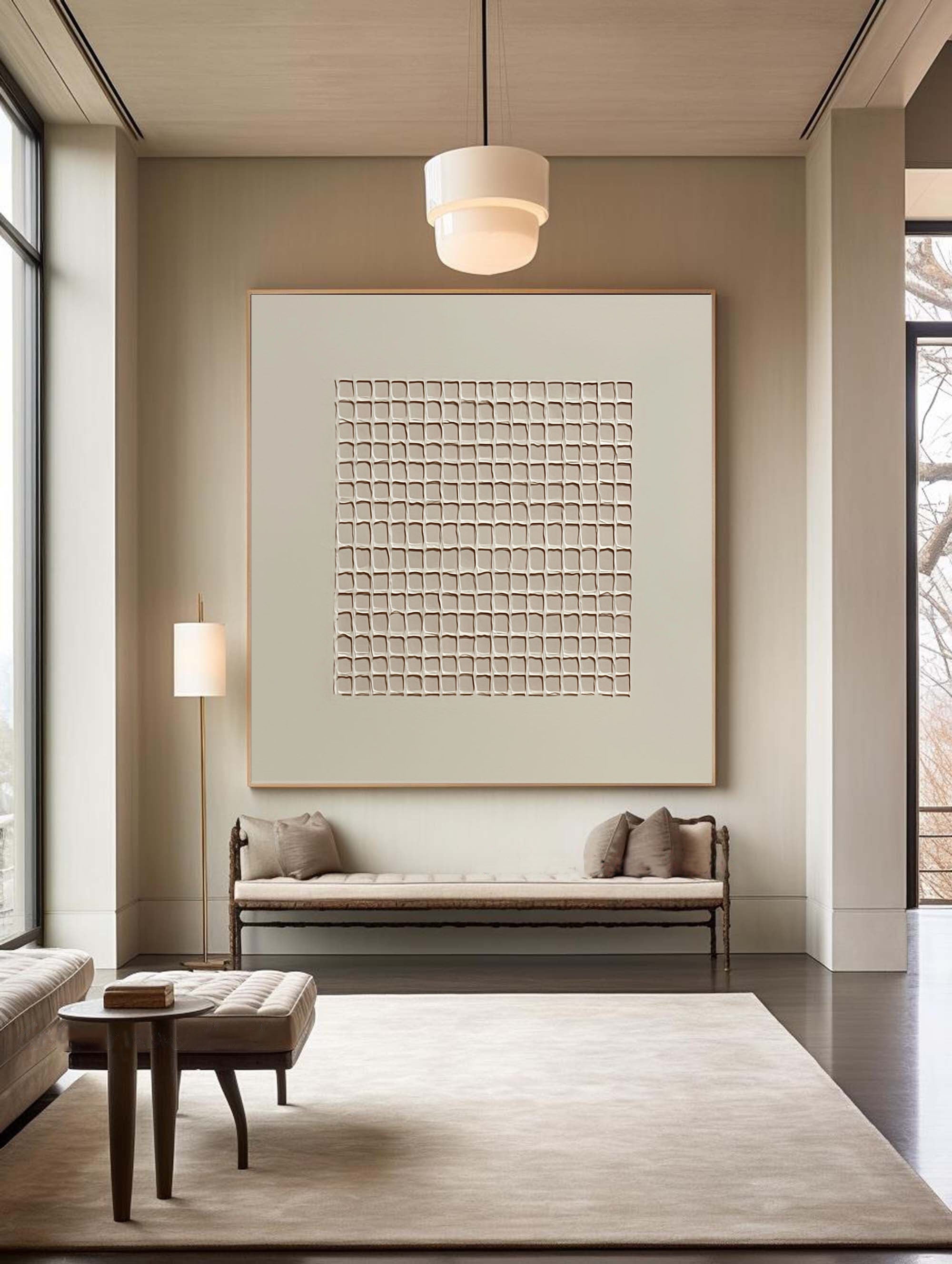 Textured Symmetry: Grid Canvas