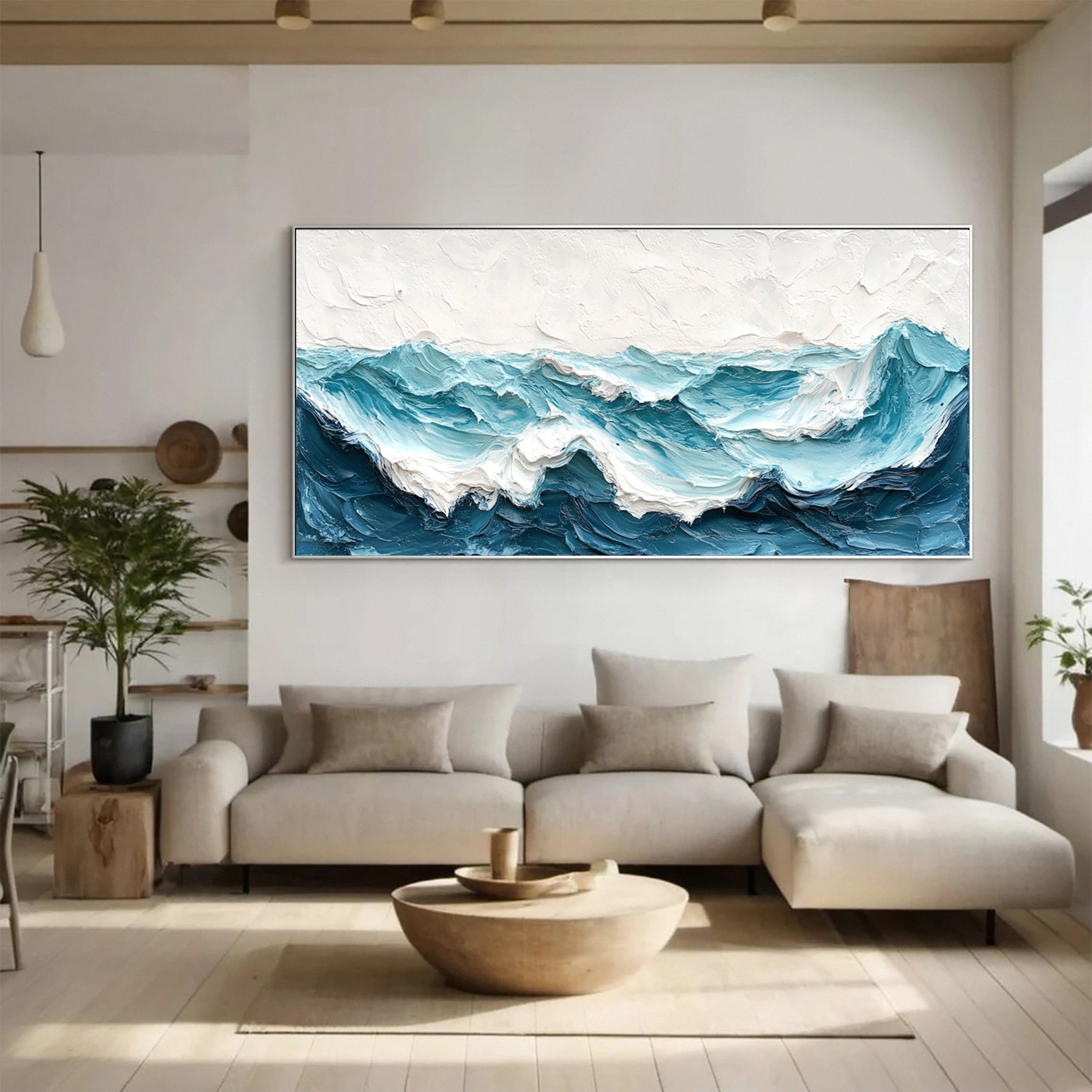 Cerulean Waves: Ocean Wall Art