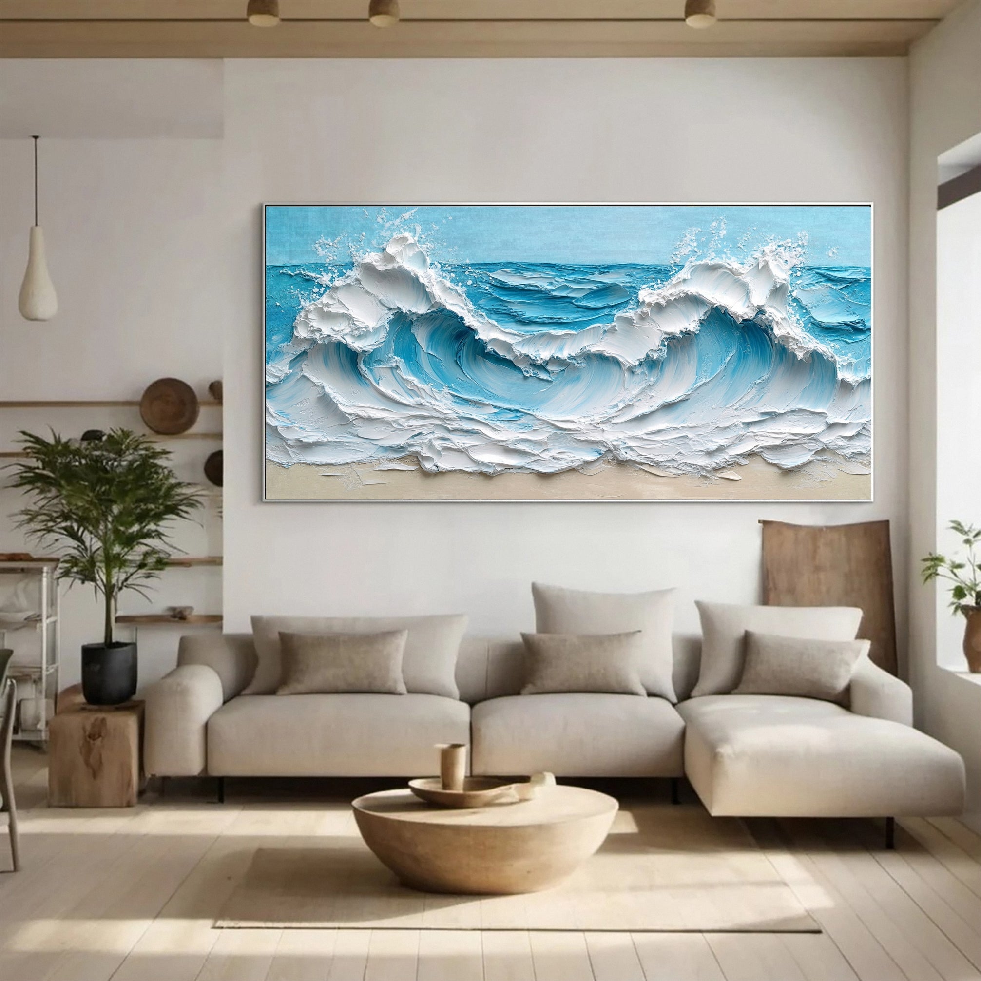 Surf Symphony: Ocean Wave Canvas